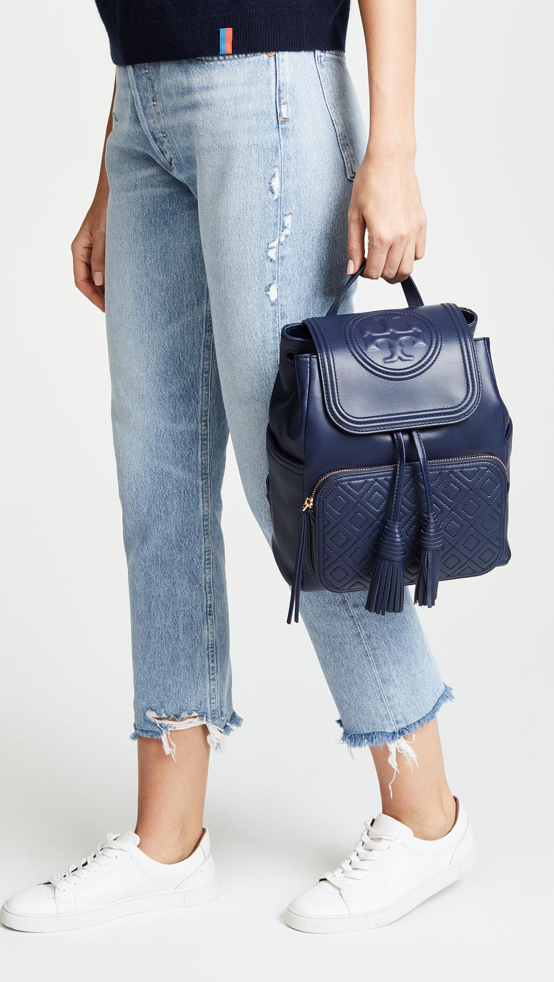 tory burch fleming leather backpack