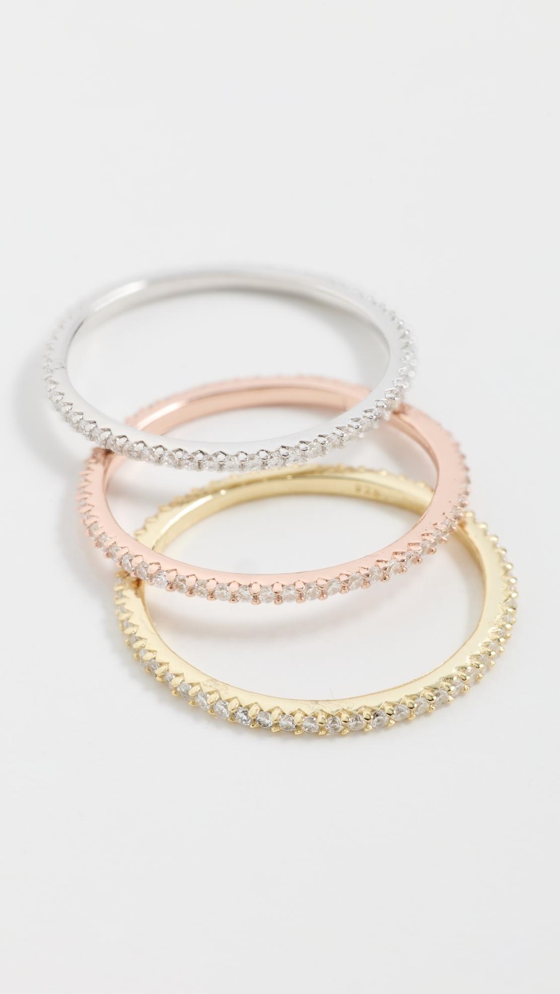 【送関込・国内発送】Shashi★ Vera3連リング Shashi Rings for Women | Online Sale up to 71% off | Lyst