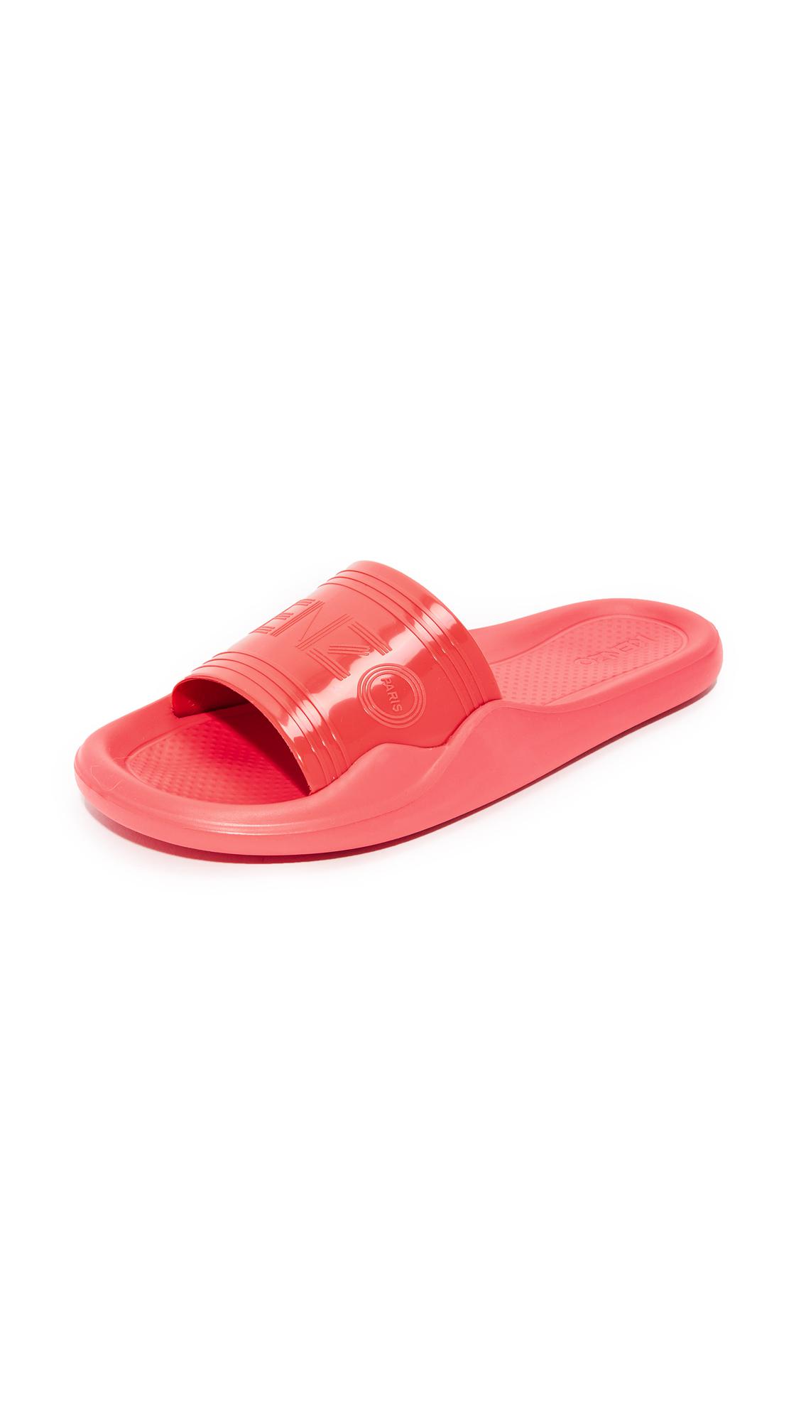 kenzo leather slides
