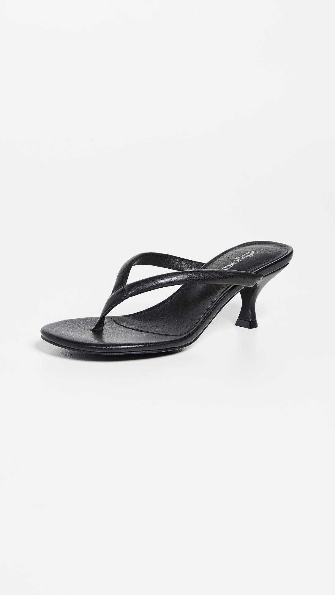 flip flop heels black