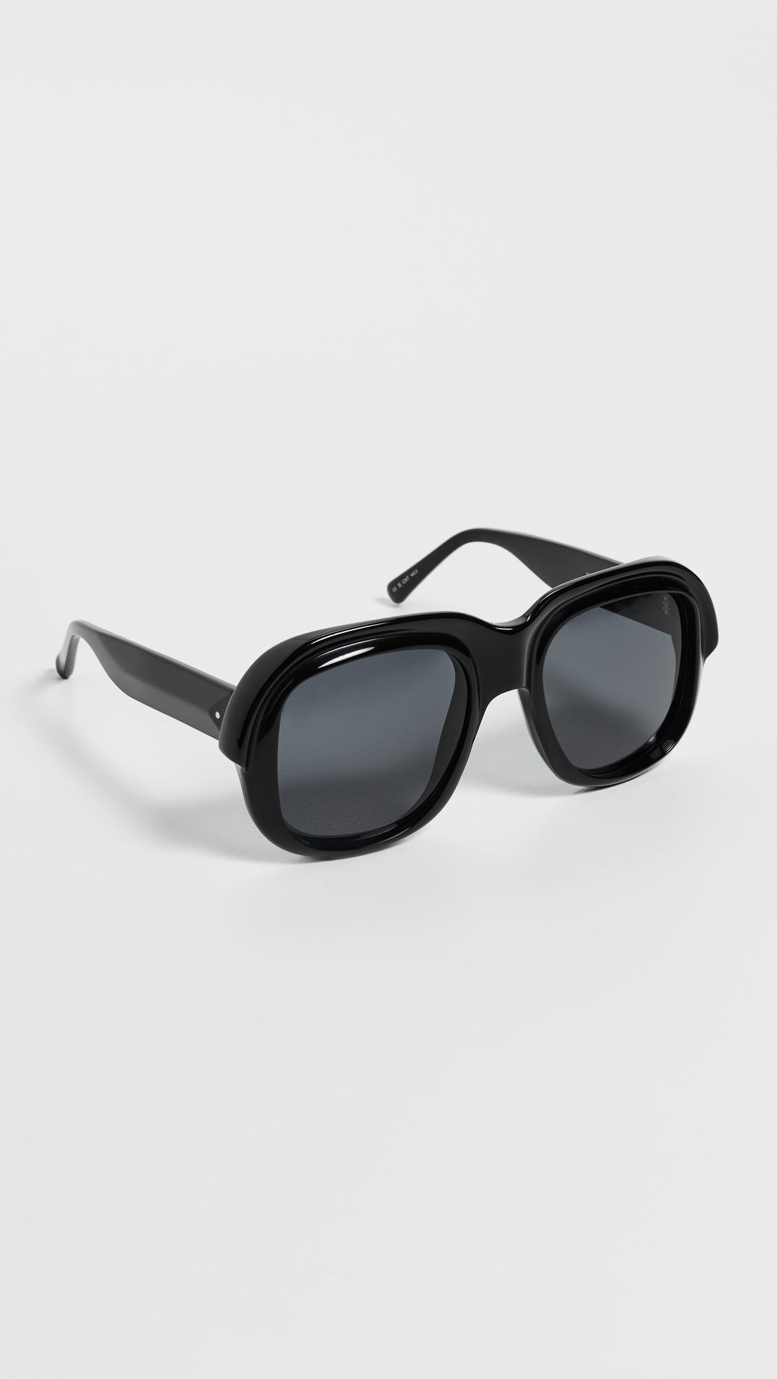 Lunettes De Soleil Dries Van Noten By Linda Farrow - Modèle DVN81 Noir - UV400 - Monture 54/20/140 - Femme