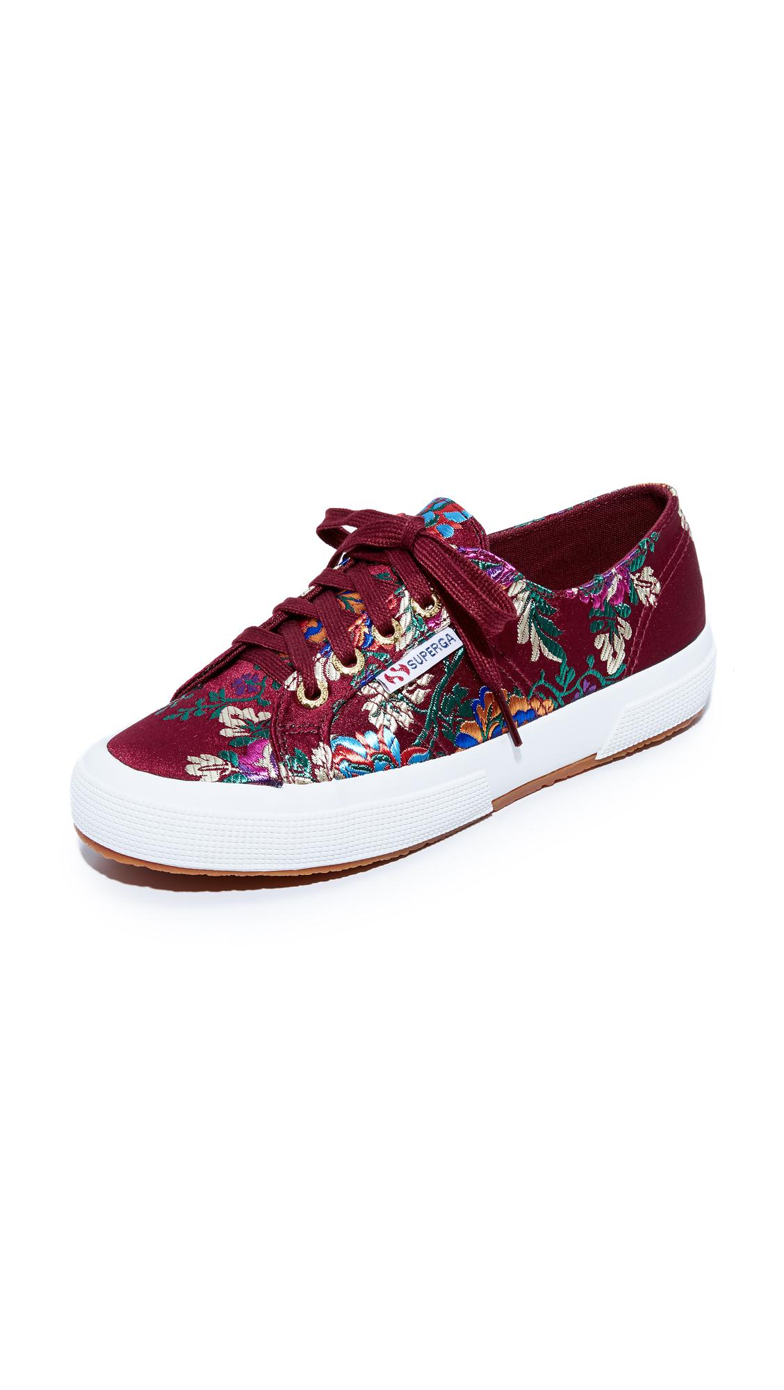 Superga 2750 Mandarin Embroidery Sneakers in Red | Lyst