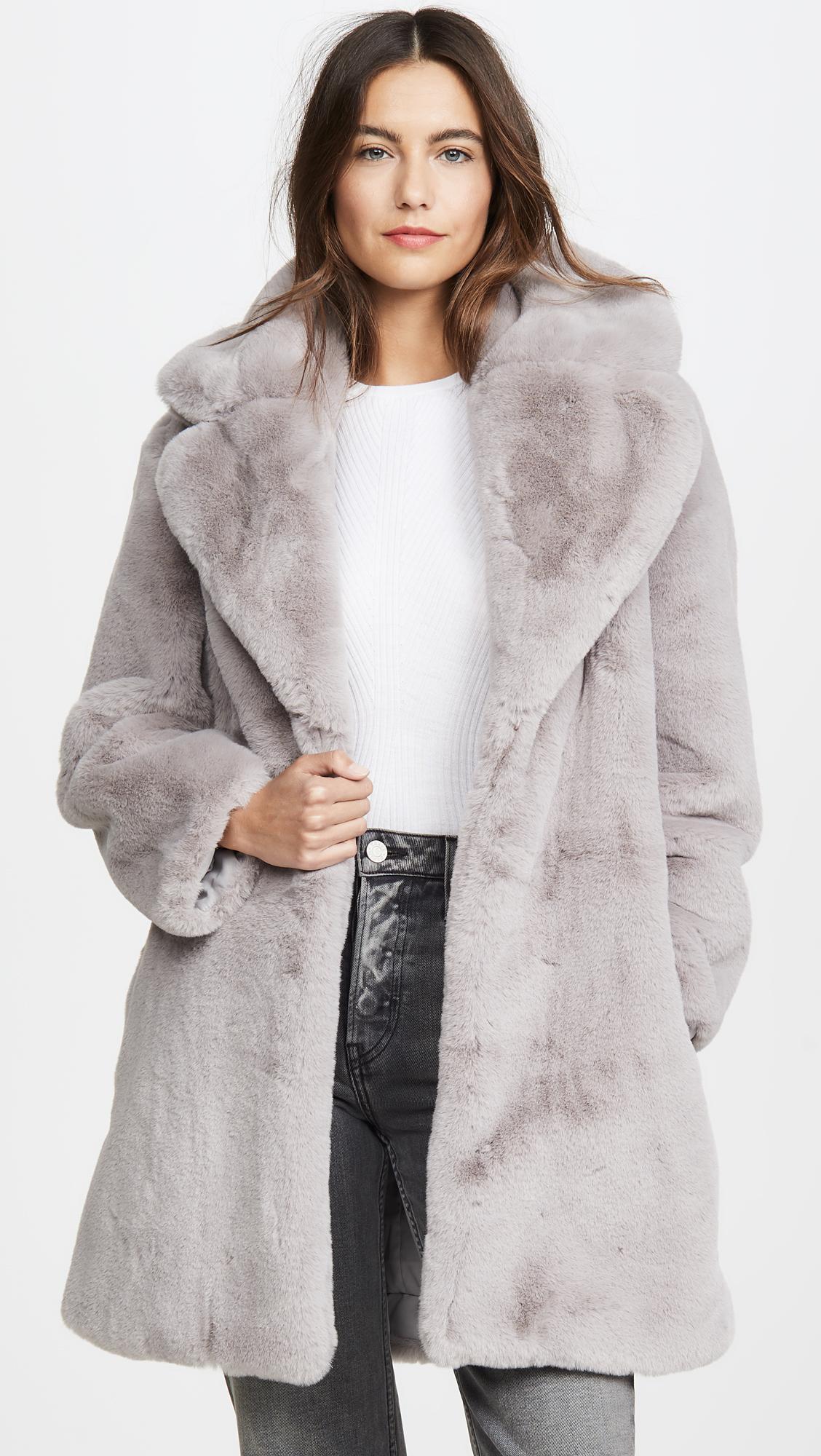 Pangasa Grey Faux Fur Jacket main image 1