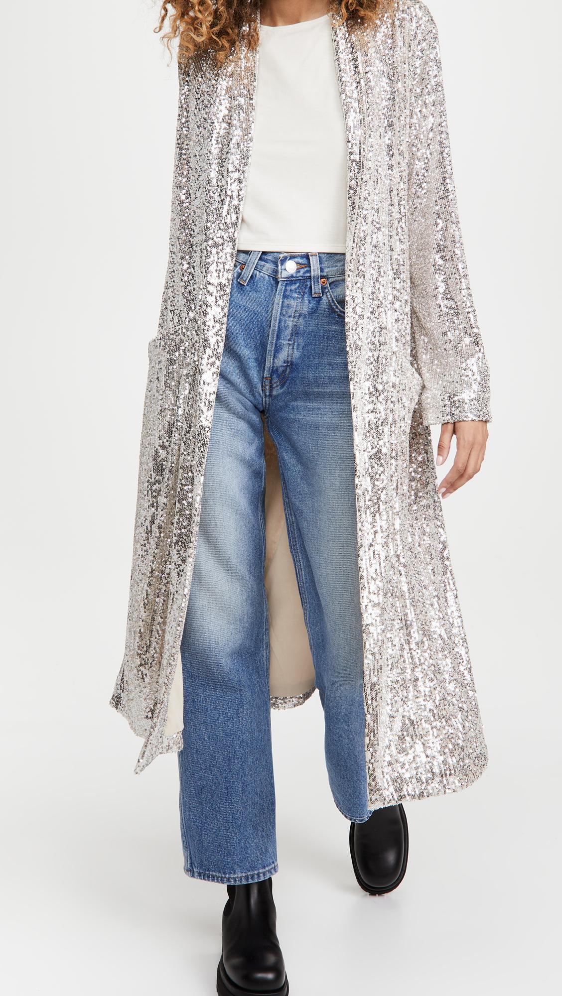 Showstopper Sequin Duster - Silver