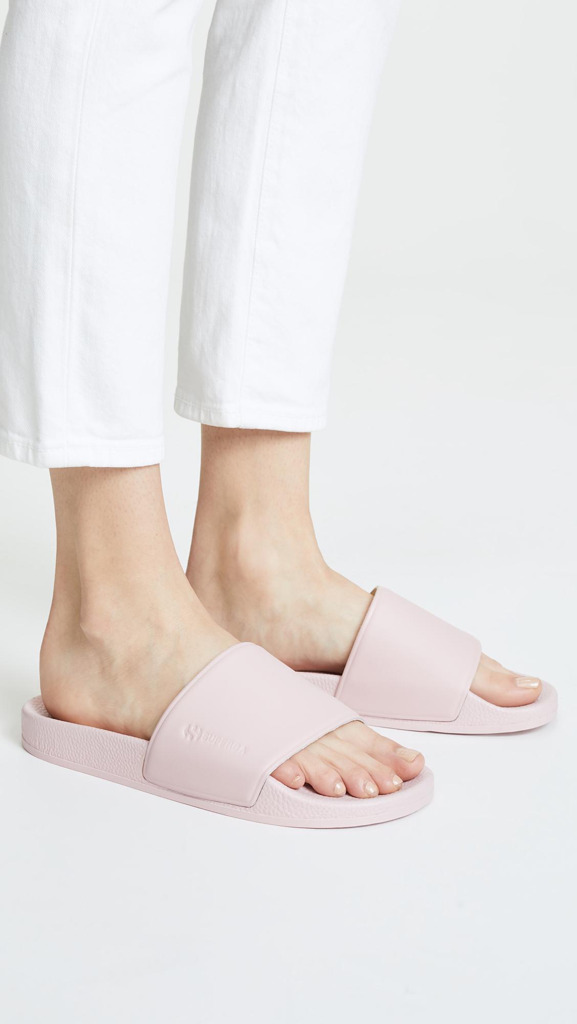 superga slides pink