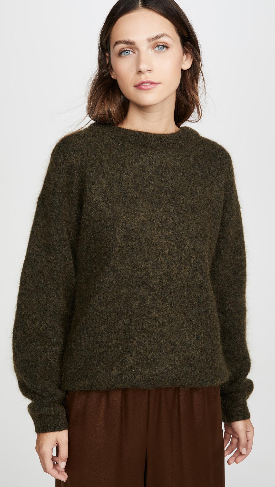 Acne Studios Synthetic Dramatic Mohair Sweater in Olive Green (Green) - Lyst