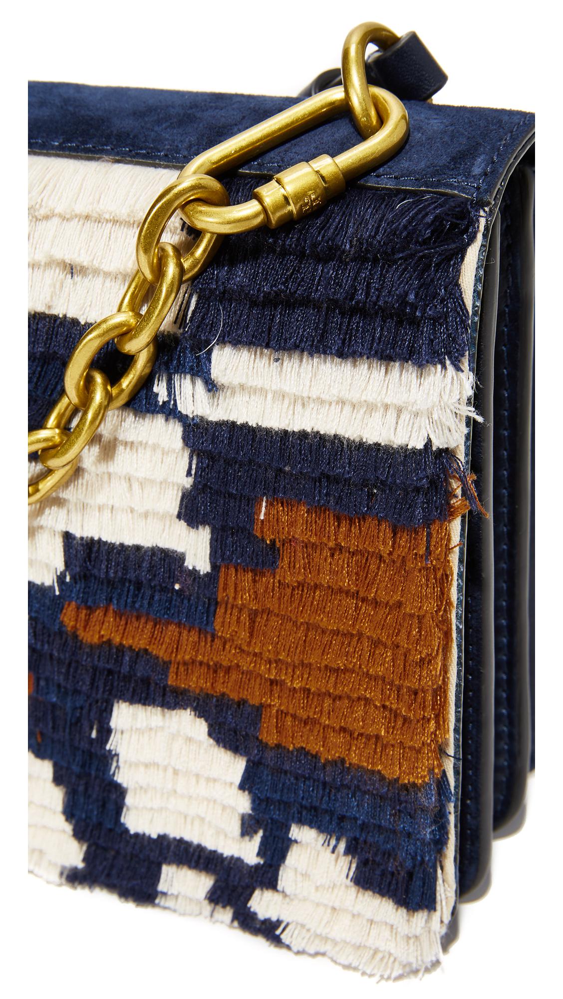 Lyst Tory Burch Sadie Shoulder Bag in Blue