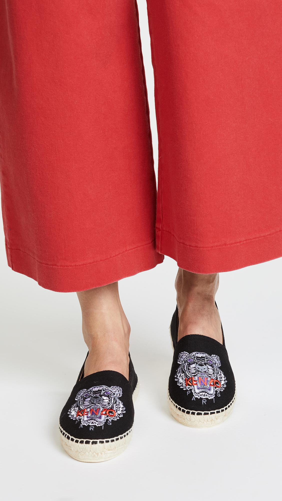 kenzo espadrilles black