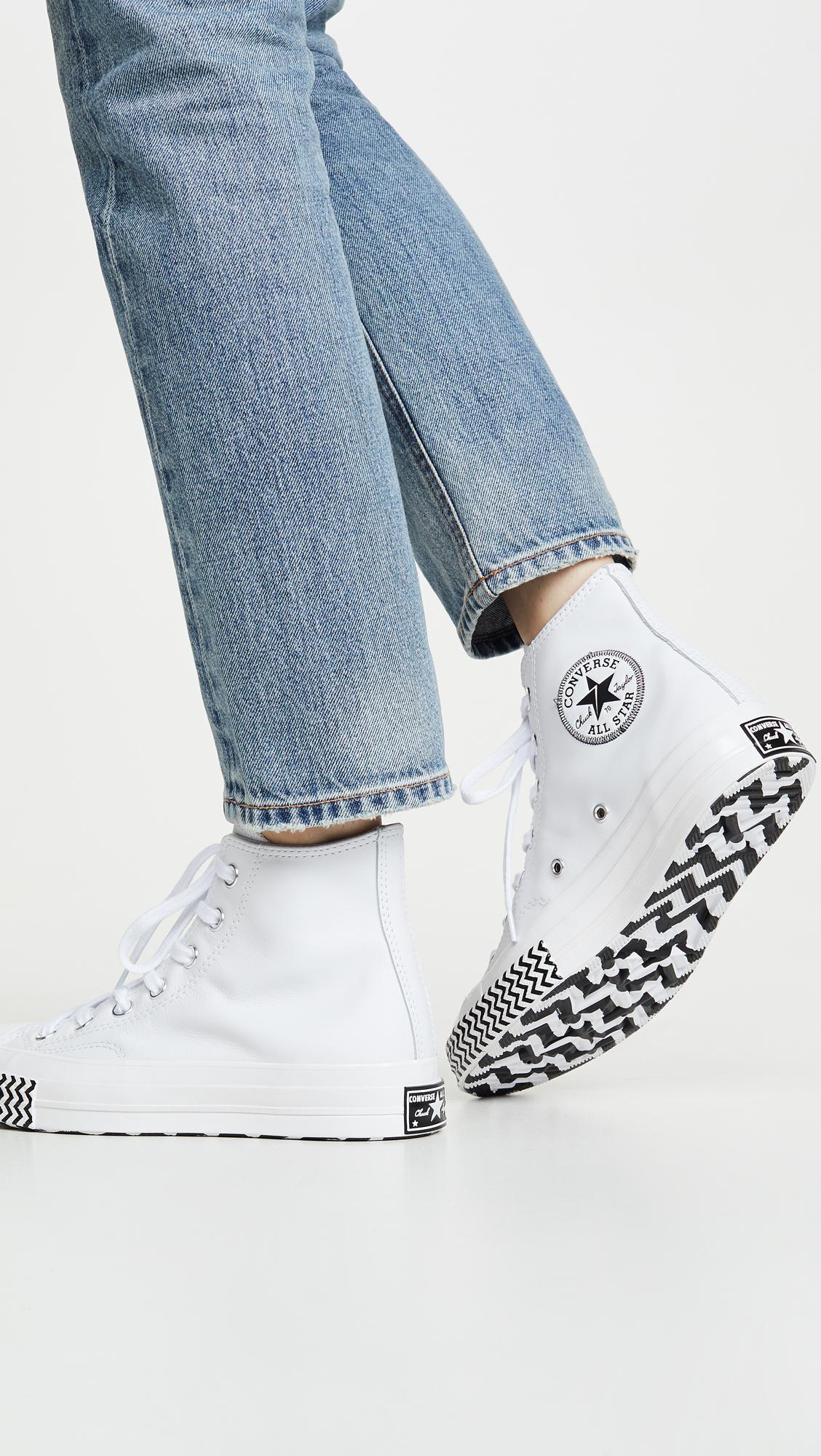 Converse Chuck High Top Sneakers in White | Lyst