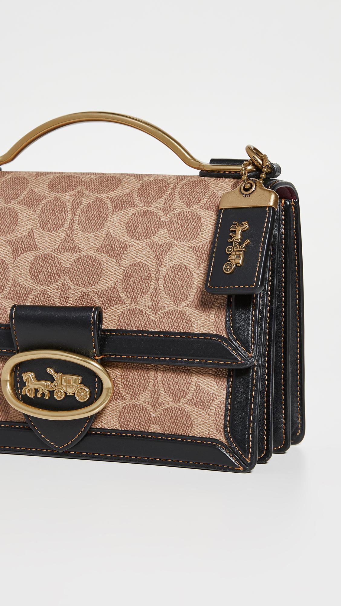 coach riley top handle black