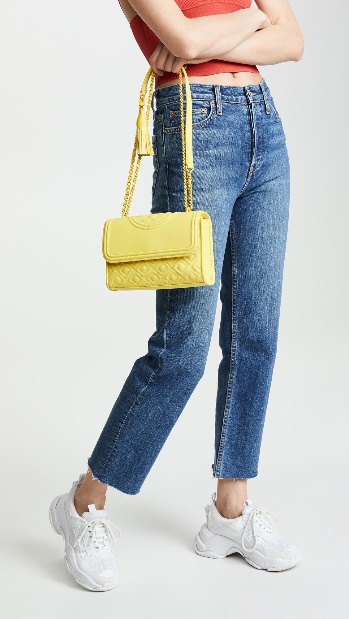 tory burch fleming yellow