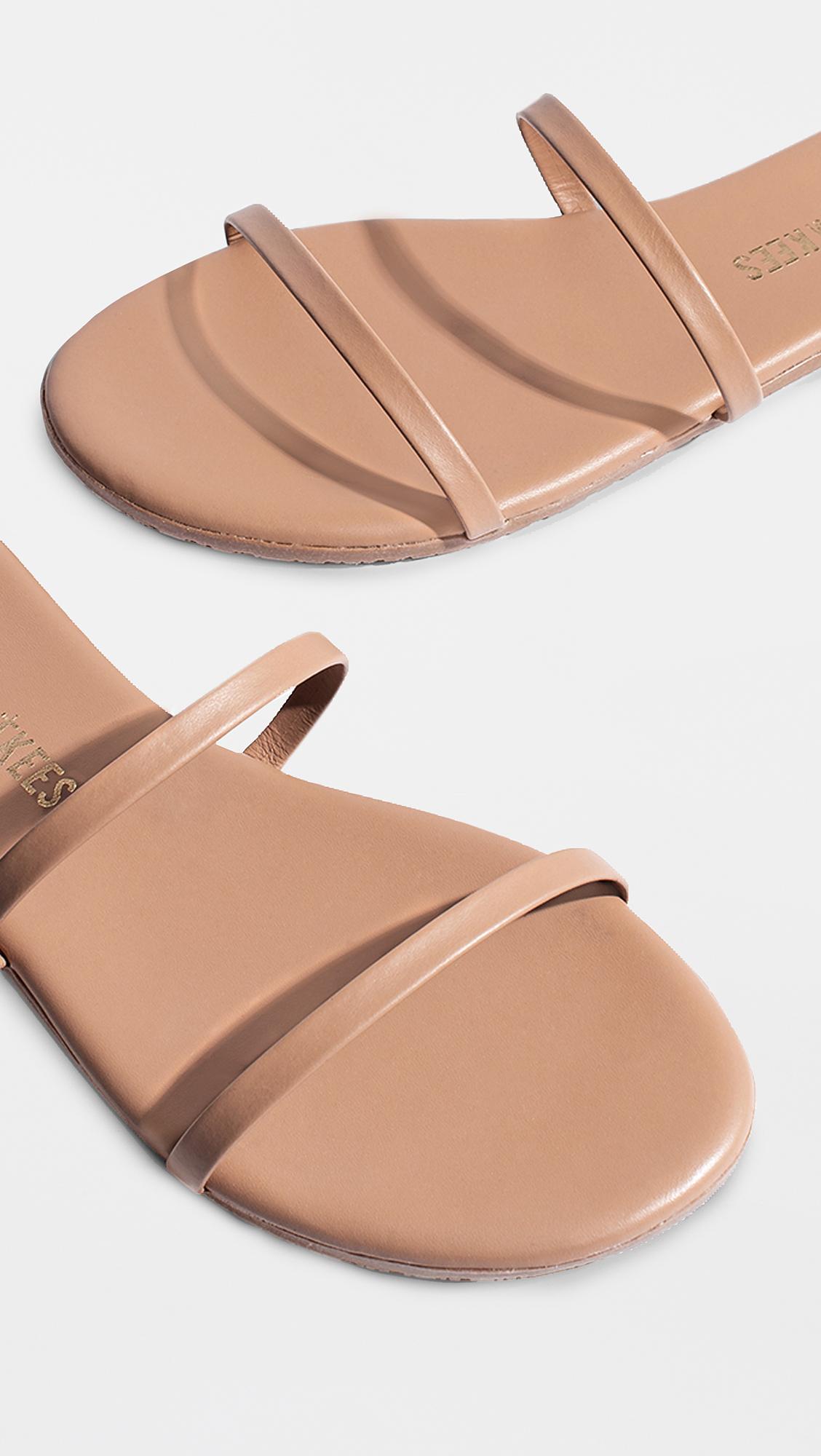 tkees leather slides