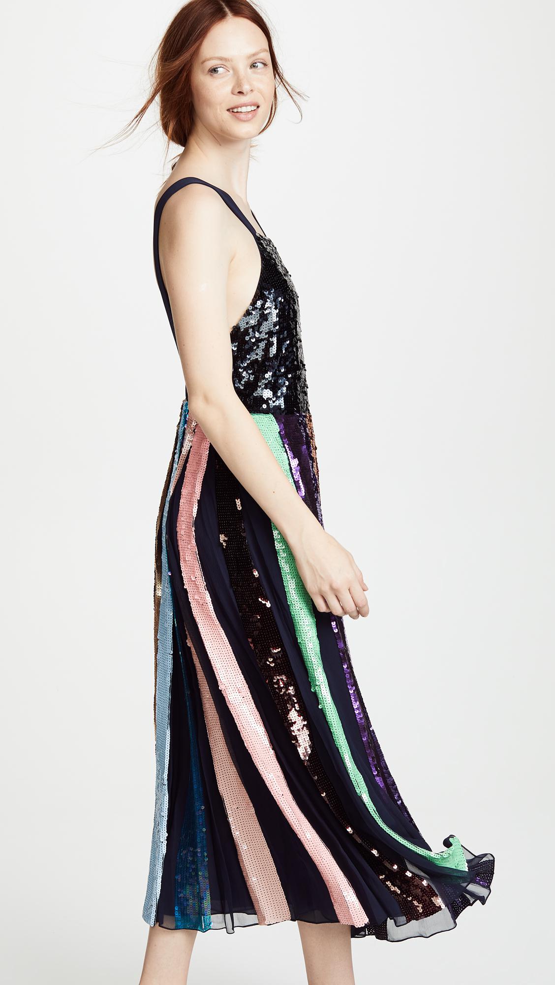 tibi beaded sequin overall dress