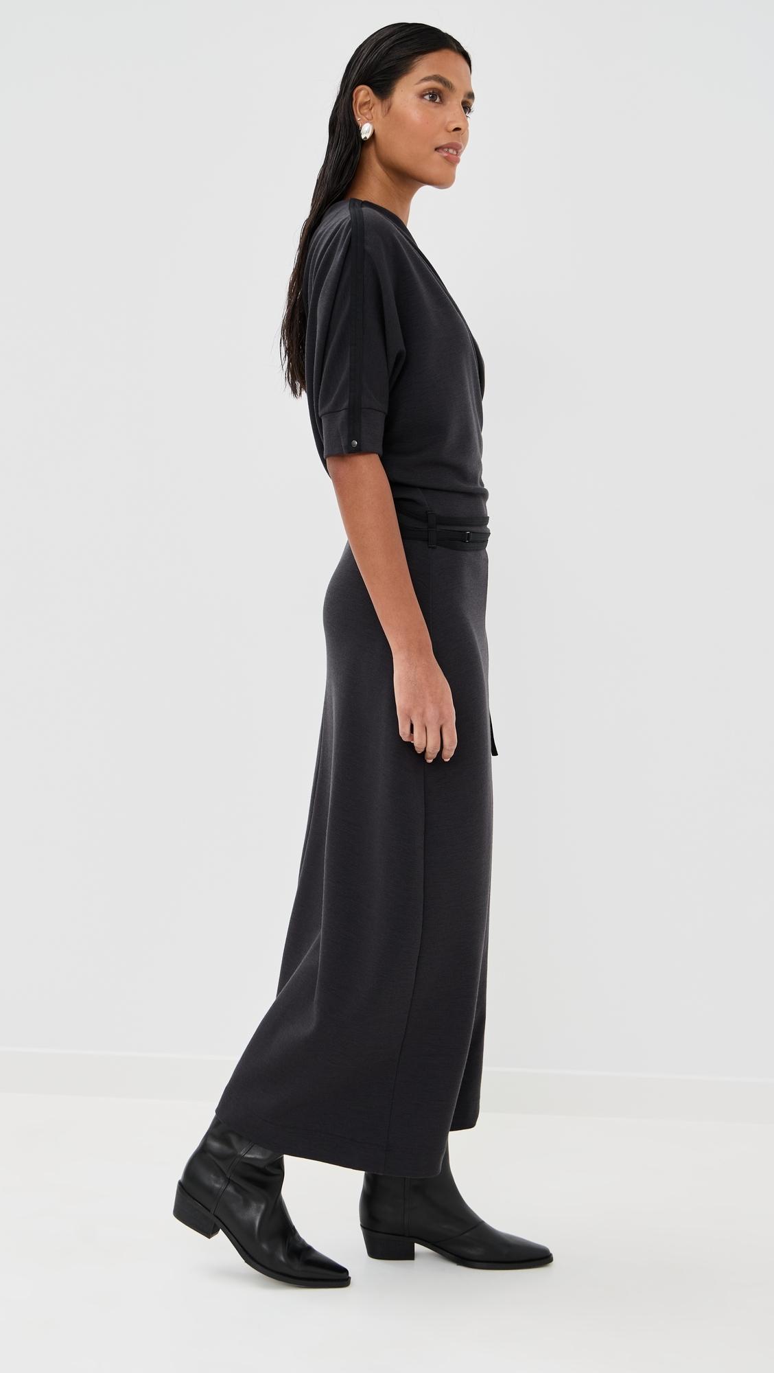 Lemaire Twisted Hem Dress in Black | Lyst Lemaire Twisted Hem Dress in Black | Lyst