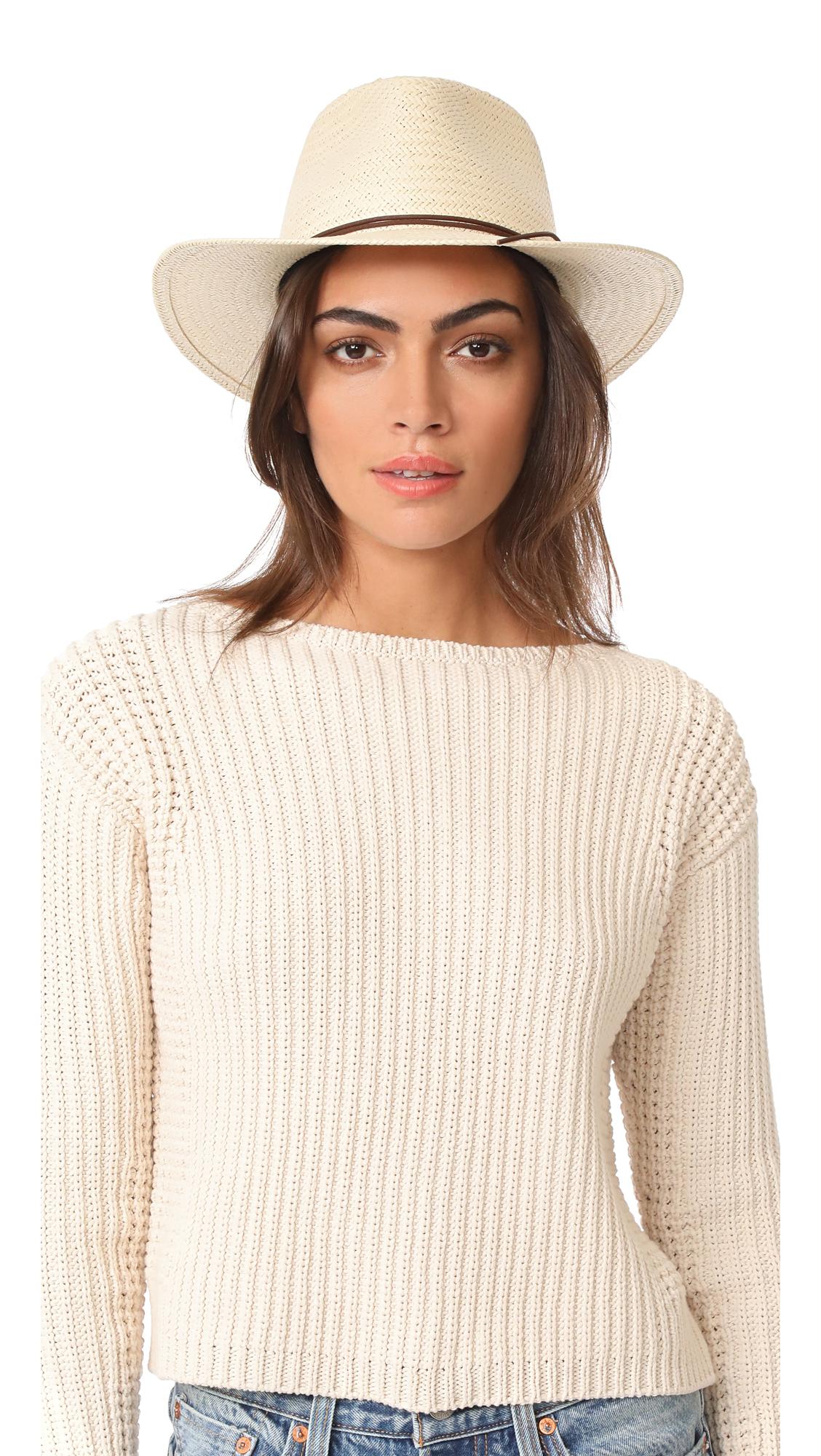 rag and bone packable straw fedora