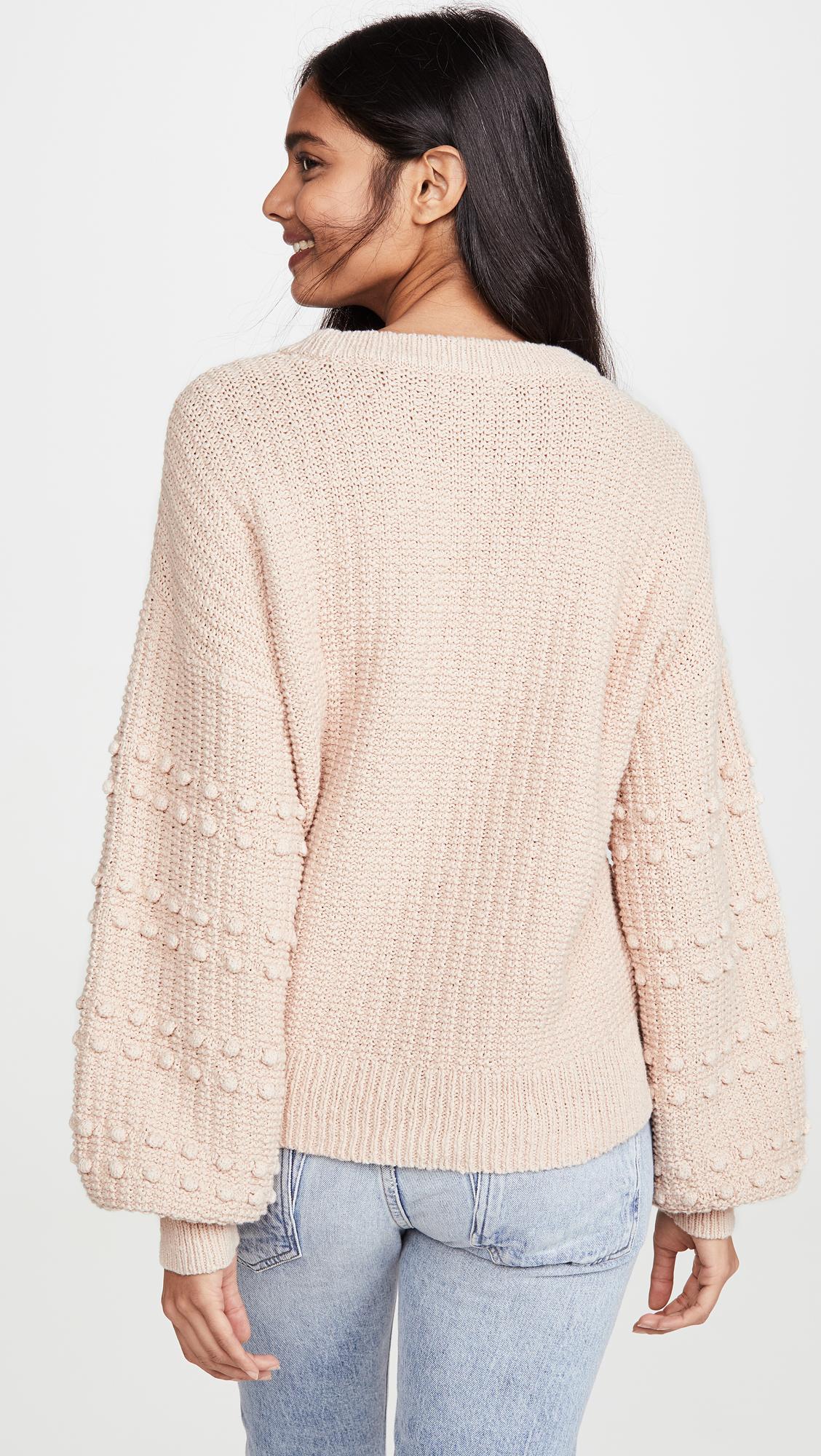madewell balloon sleeve pullover sweater