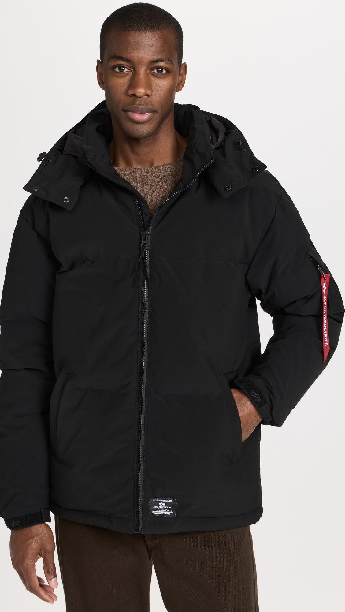 X Parka Lyst Men Indutrie Alpha Apha Black Industries Back | in Puffer for