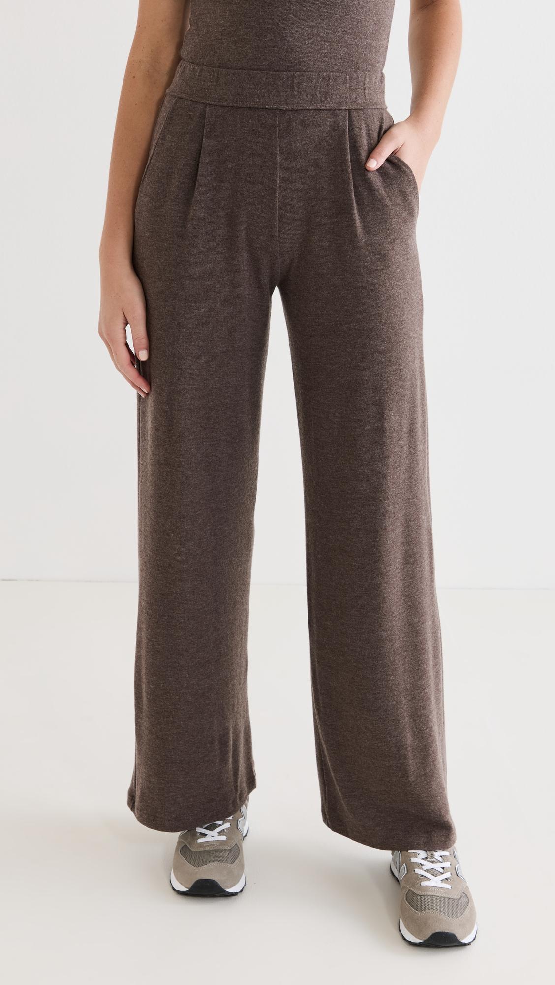 Leset Synthetic Lauren Pocket Pants in Brown | Lyst