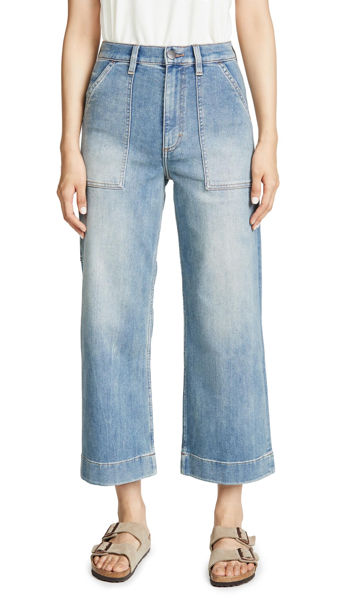 Wrangler Denim Wide Leg Utility Crop 