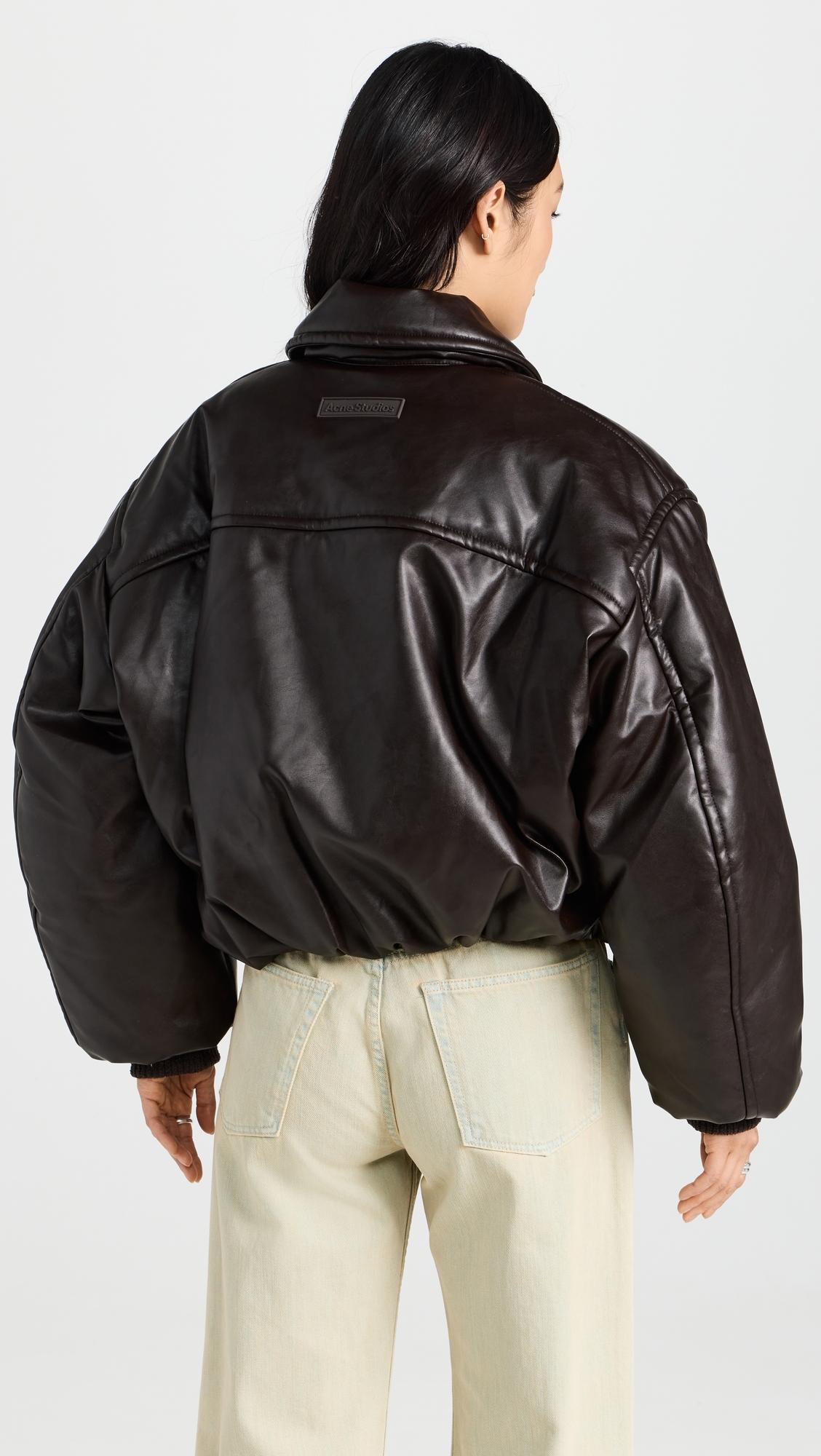 Acne Studios Leather Bomber Jacket Sale Acne Bomber Jacket Sale On