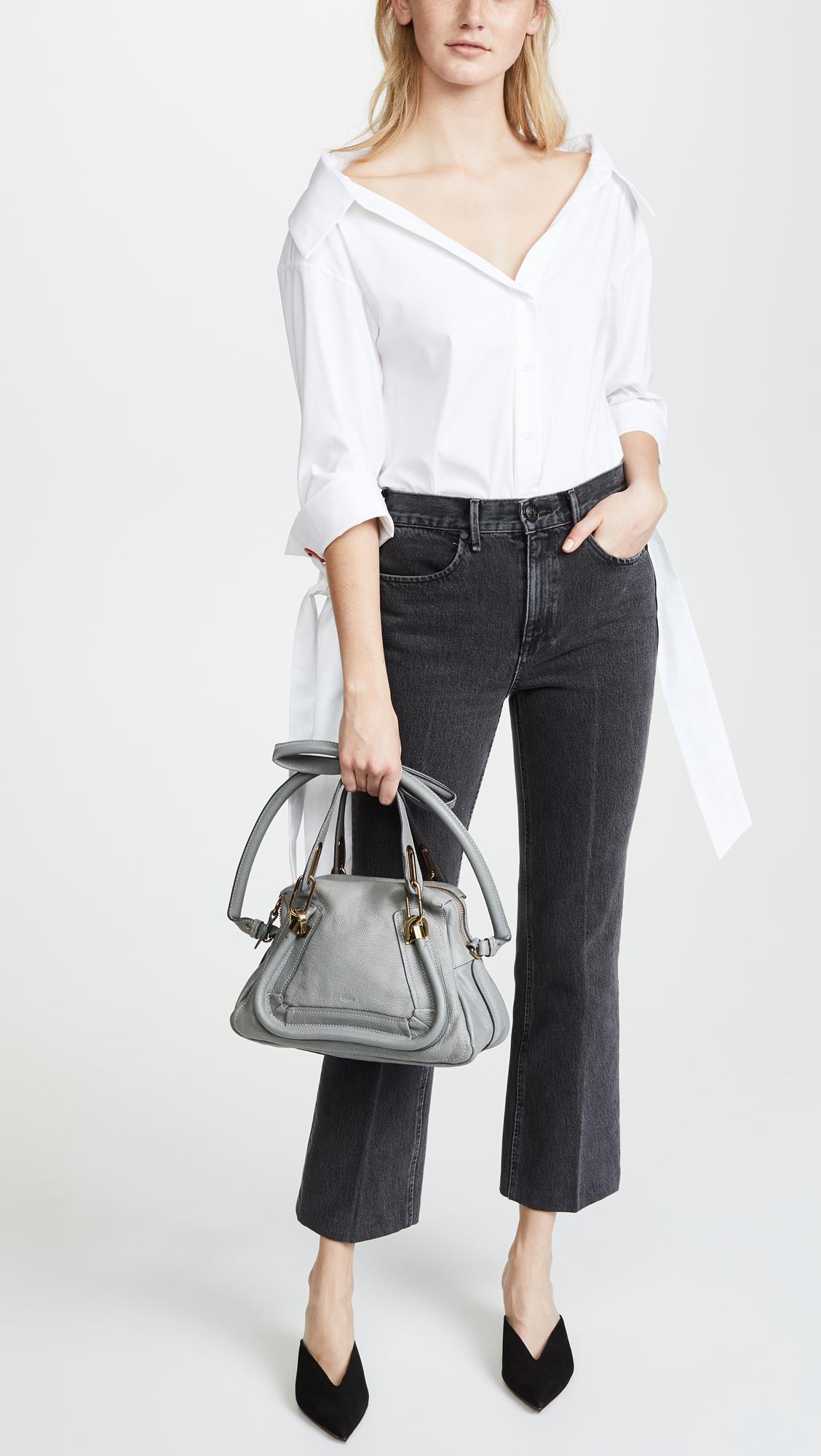 What Goes Around Comes Around Chloe Paraty Small Bag in Gray | Lyst