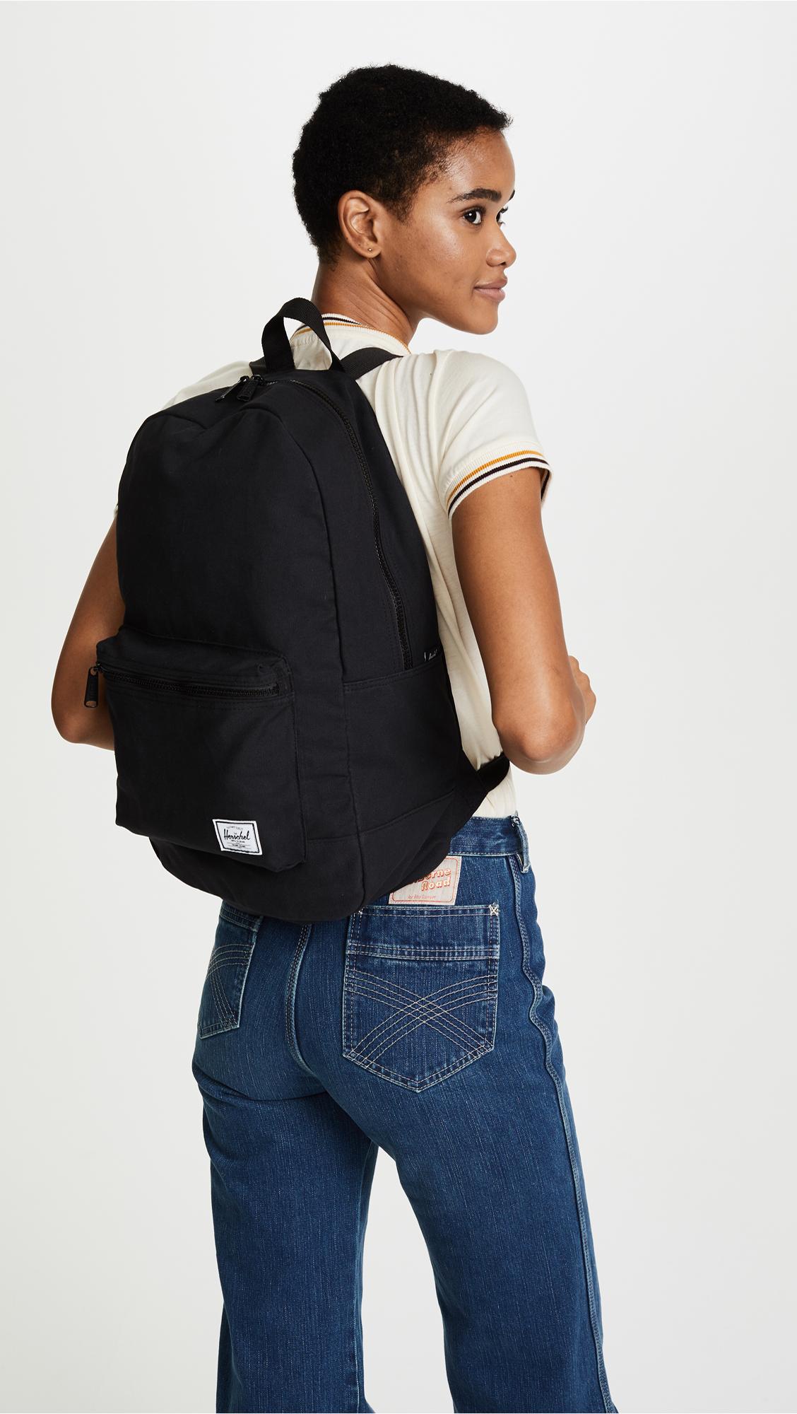Herschel Supply Co. Canvas Daypack Backpack in Black | Lyst