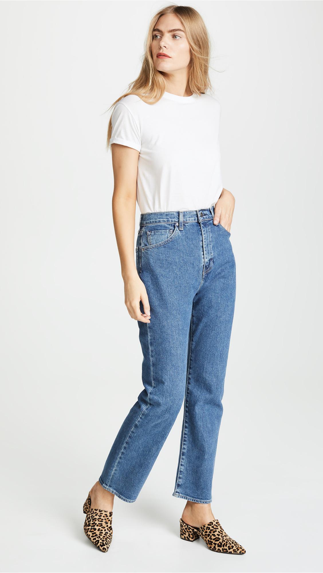 levi's 701 highrise straight jeans