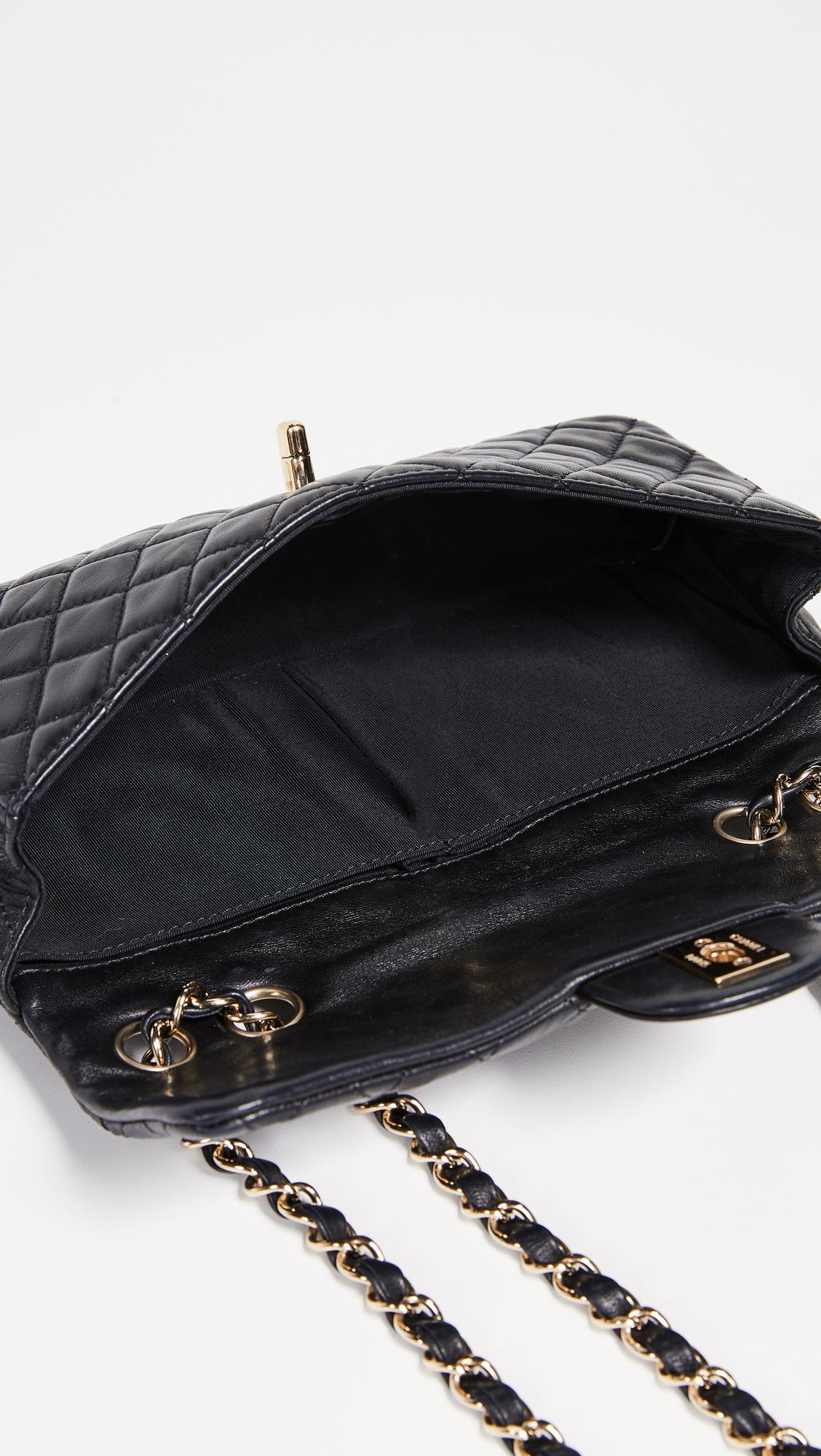 classic chanel small flap bag black