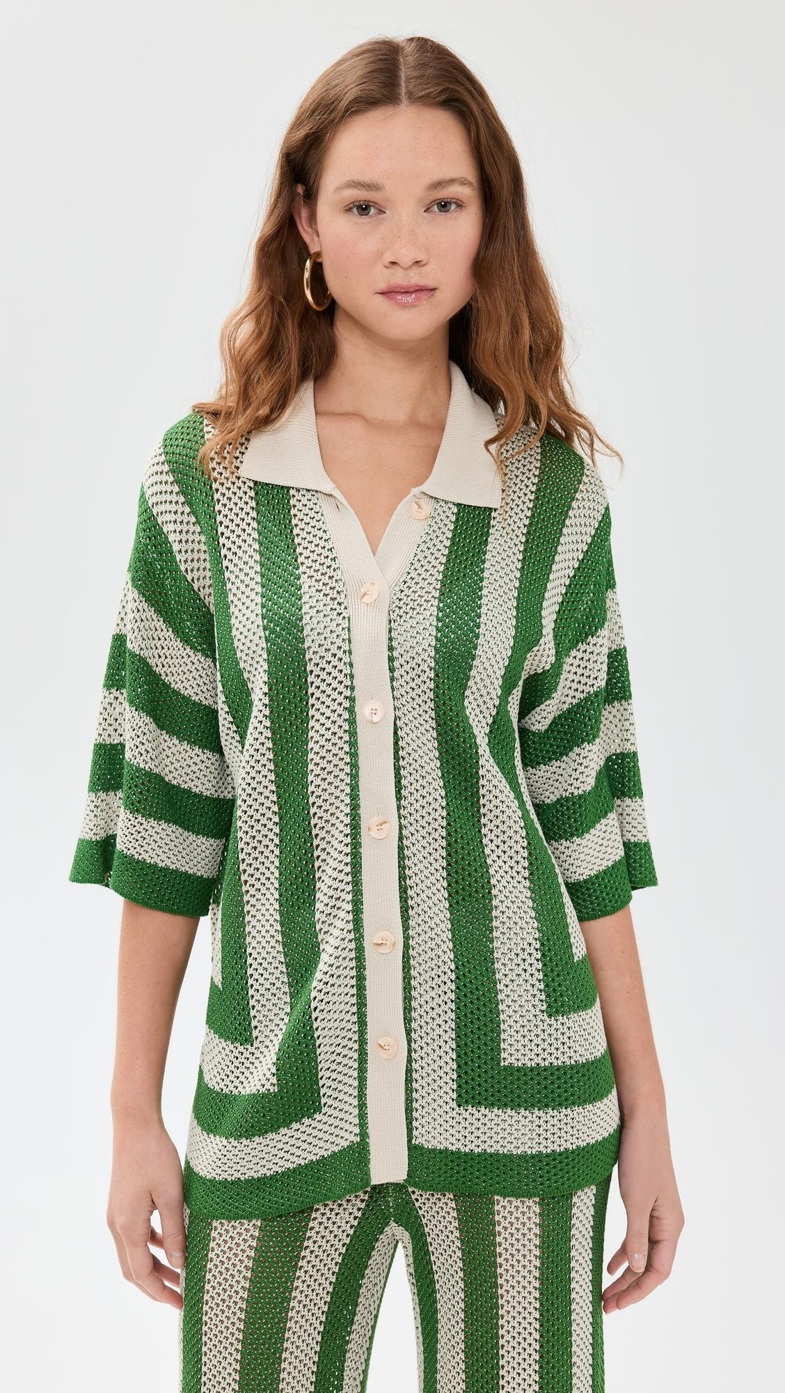 shein one shoulder dress green SEVEN WONDERS Santino Mini Dress Santino Print – Gabi Swimwear main image 0