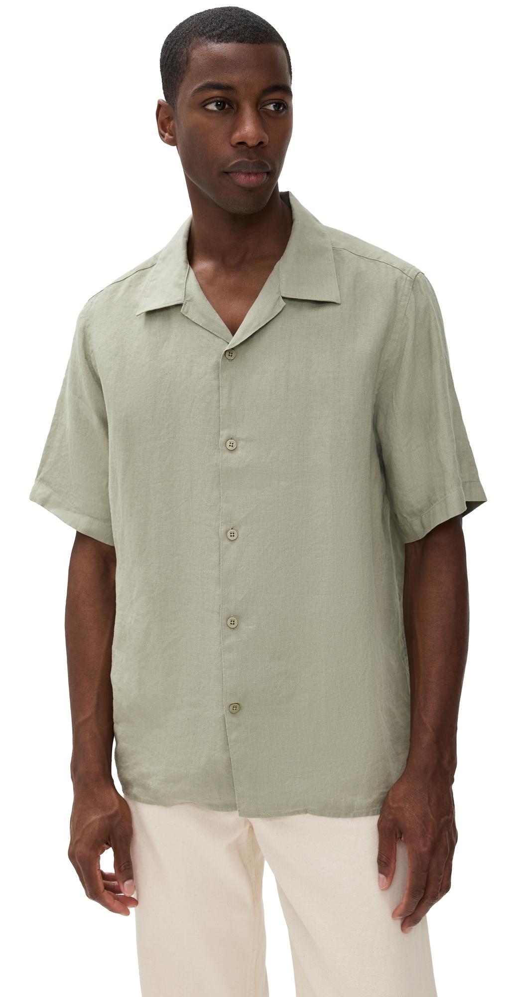 NN07 Julio Linen Camp Shirt for Men | Lyst