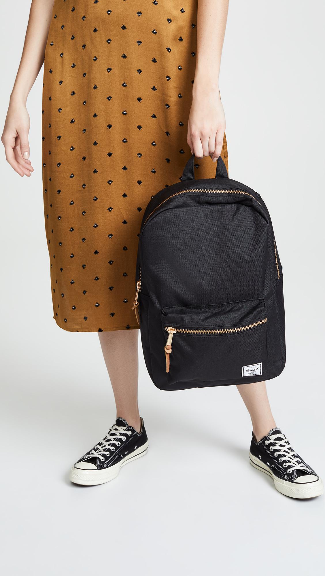 Herschel Supply Co. Settlement Mid Volume Backpack in Black Lyst