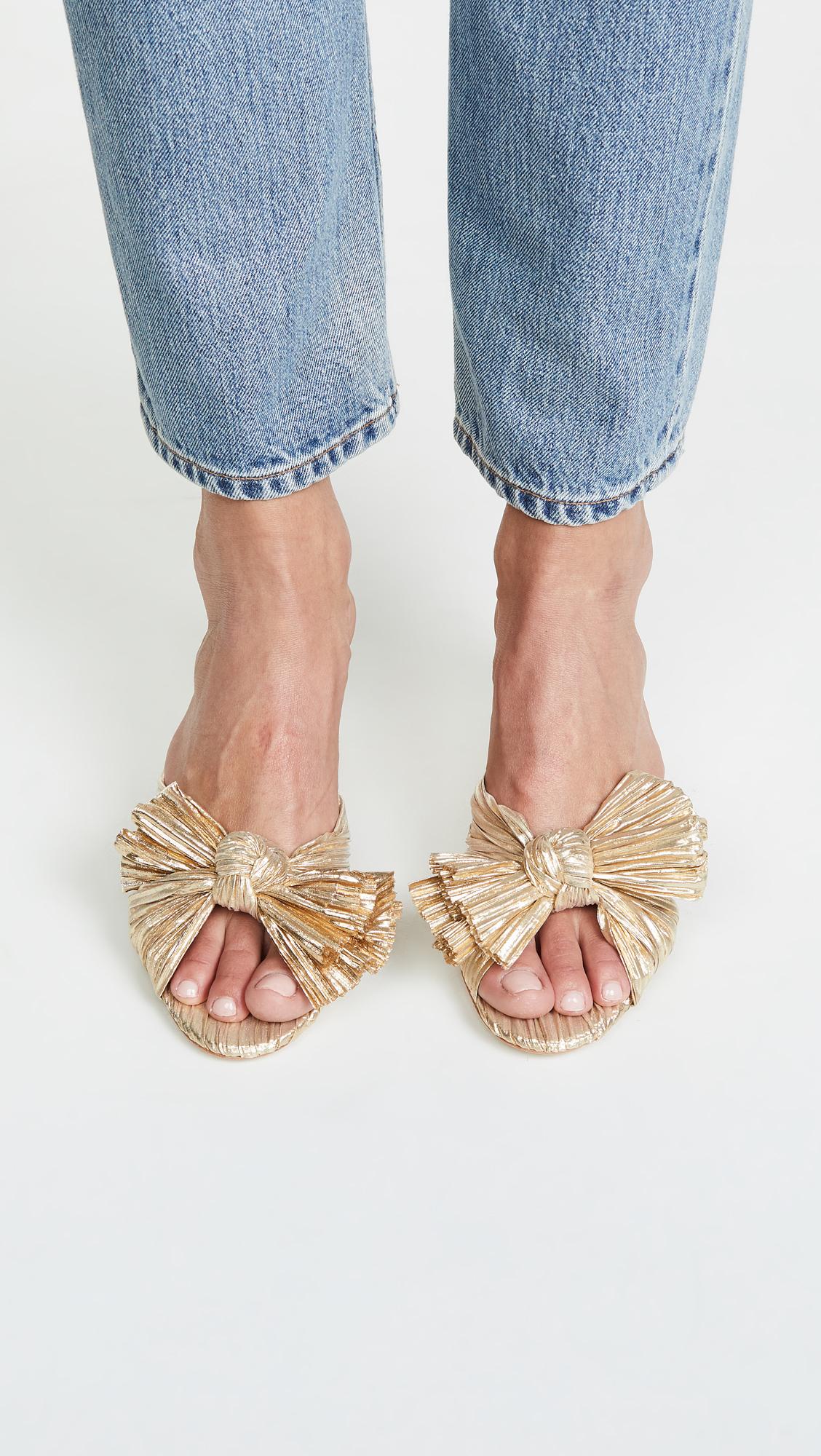 loeffler randall metallic mules
