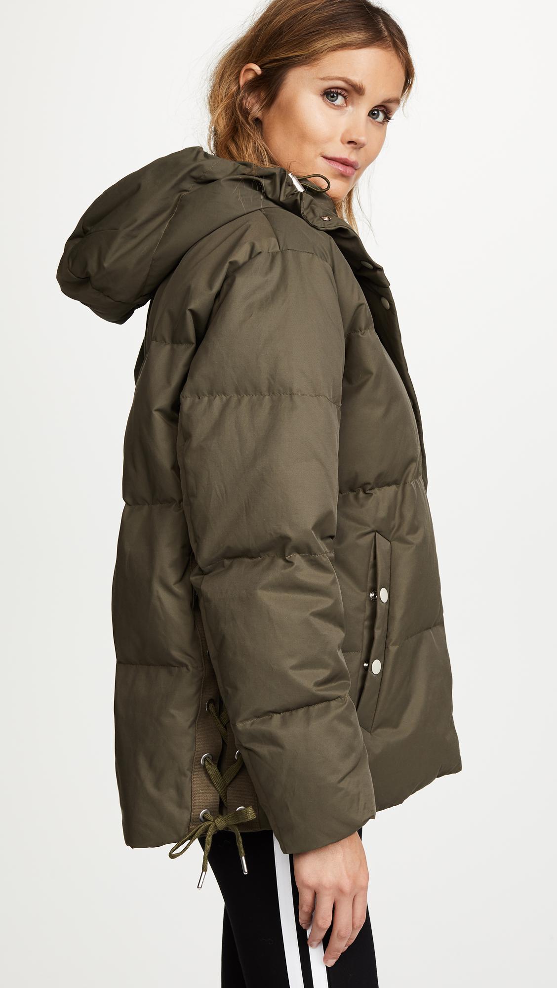 pastel puffer jacket