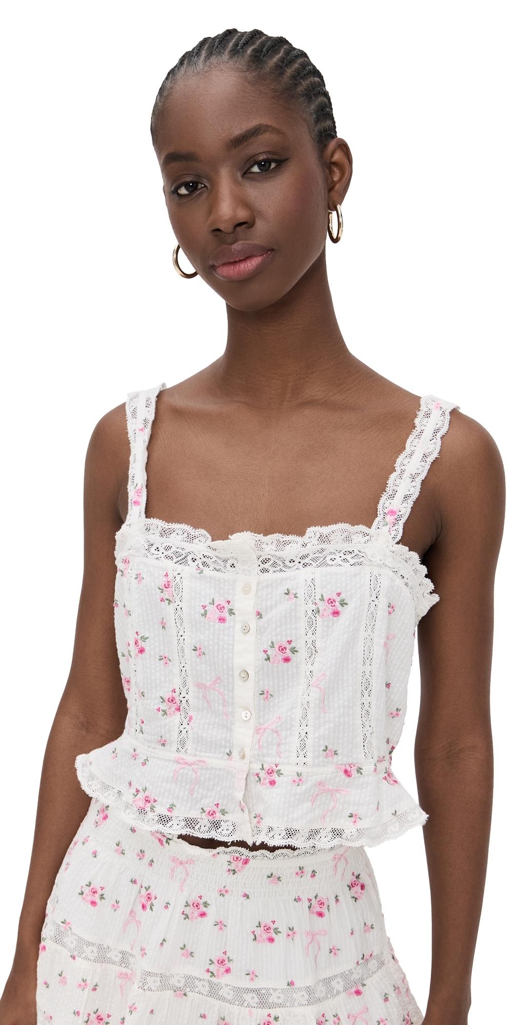 LoveShackFancy Vietta Cami | Lyst