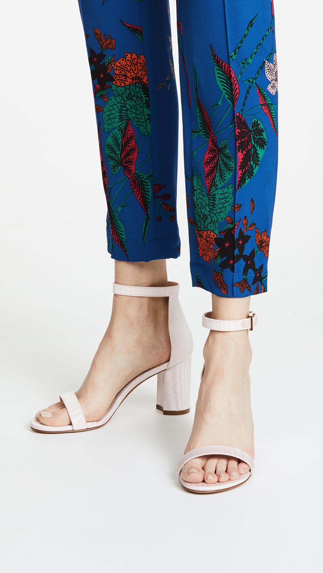 stuart weitzman women's lessnudist block heel sandals