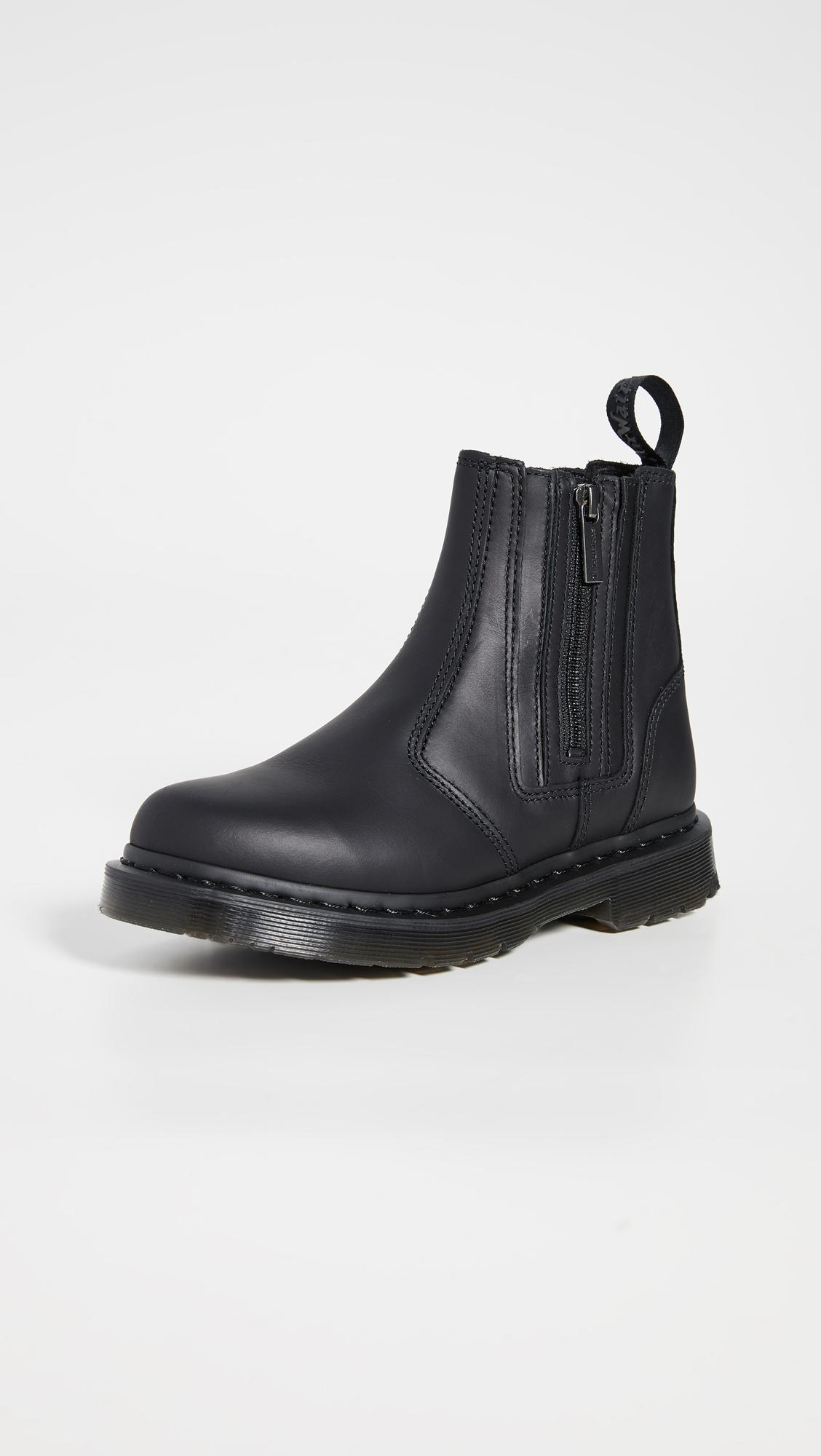 Dr. Martens Leather 2976 Alyson Chelsea Boots With Zips in Black/Black ( Black) | Lyst