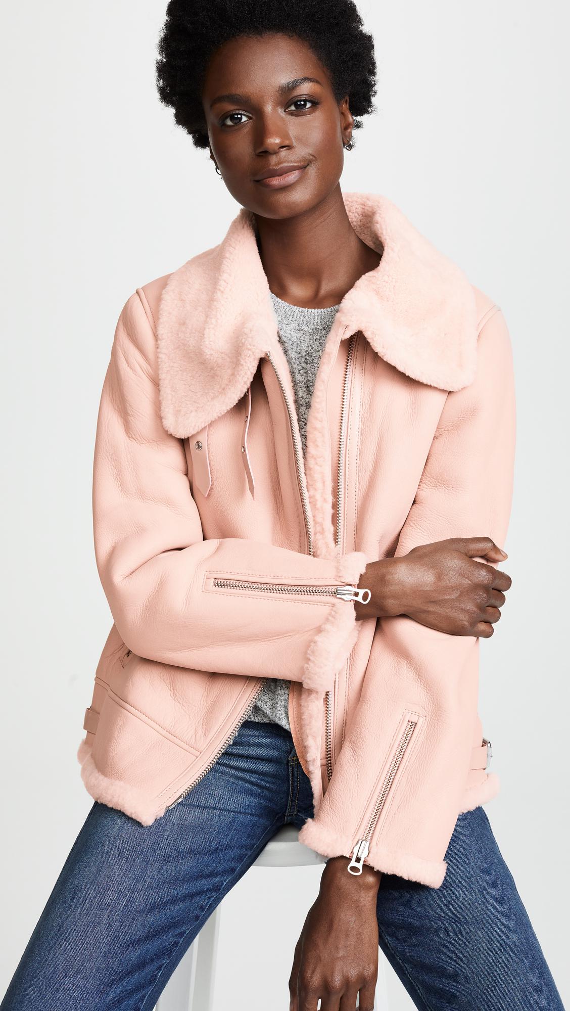 mackage shearling jacket