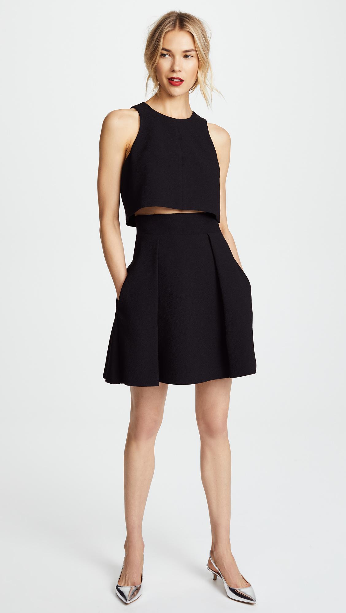 black halo sanibel 2 piece mini dress