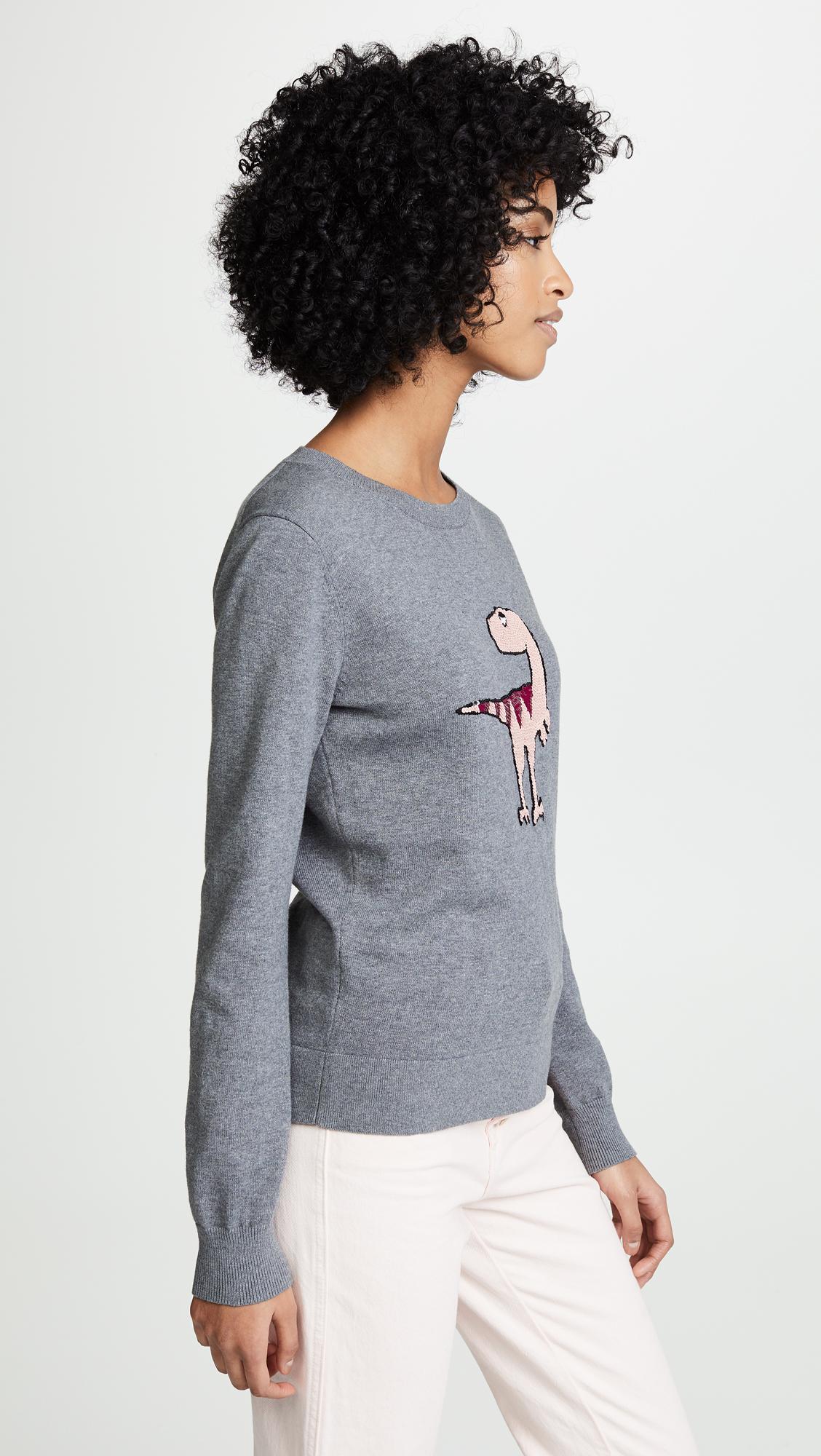 ladies sequin dinosaur jumper