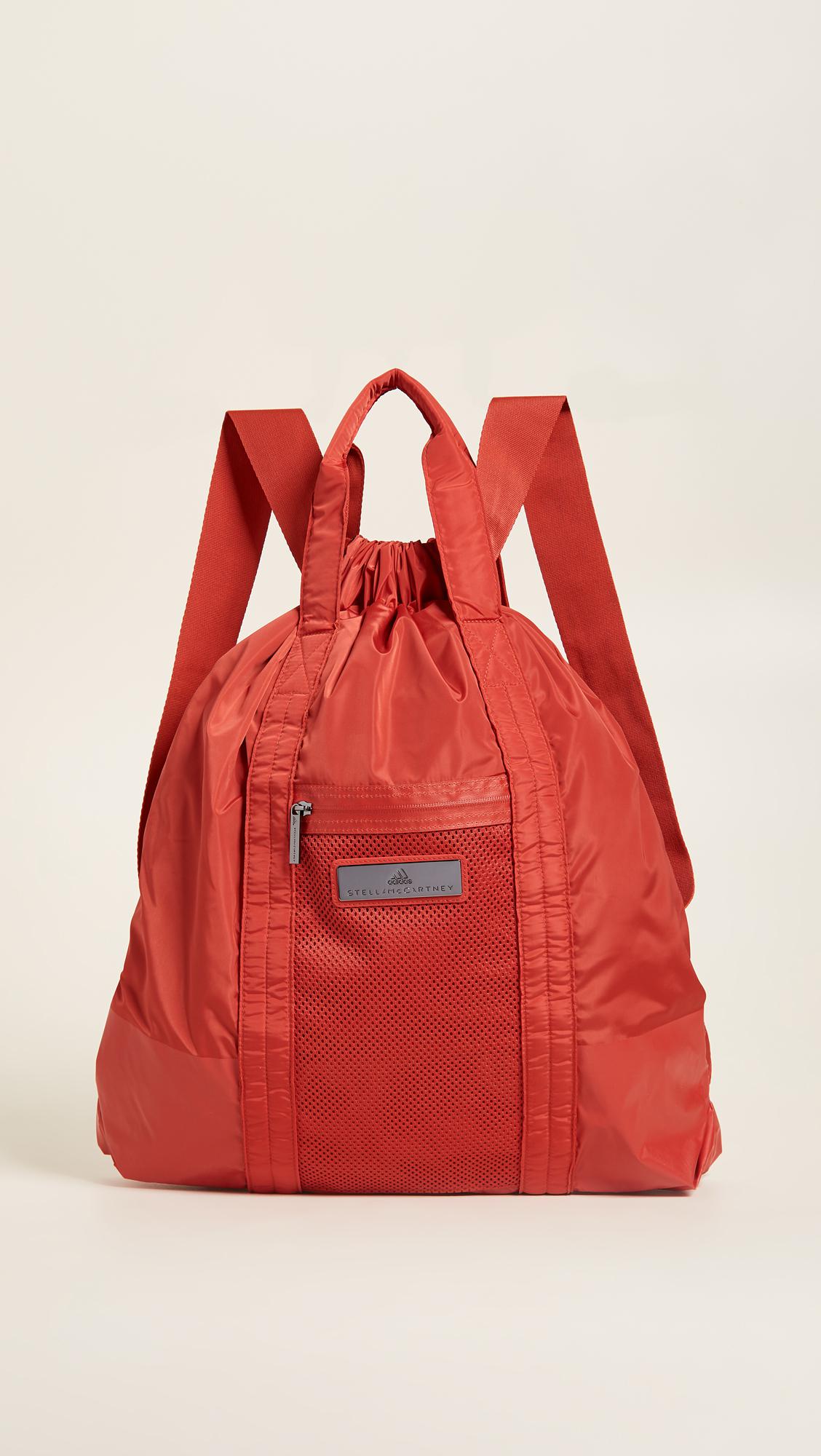 adidas By Stella McCartney Gym Sack Backpack in Red | Lyst