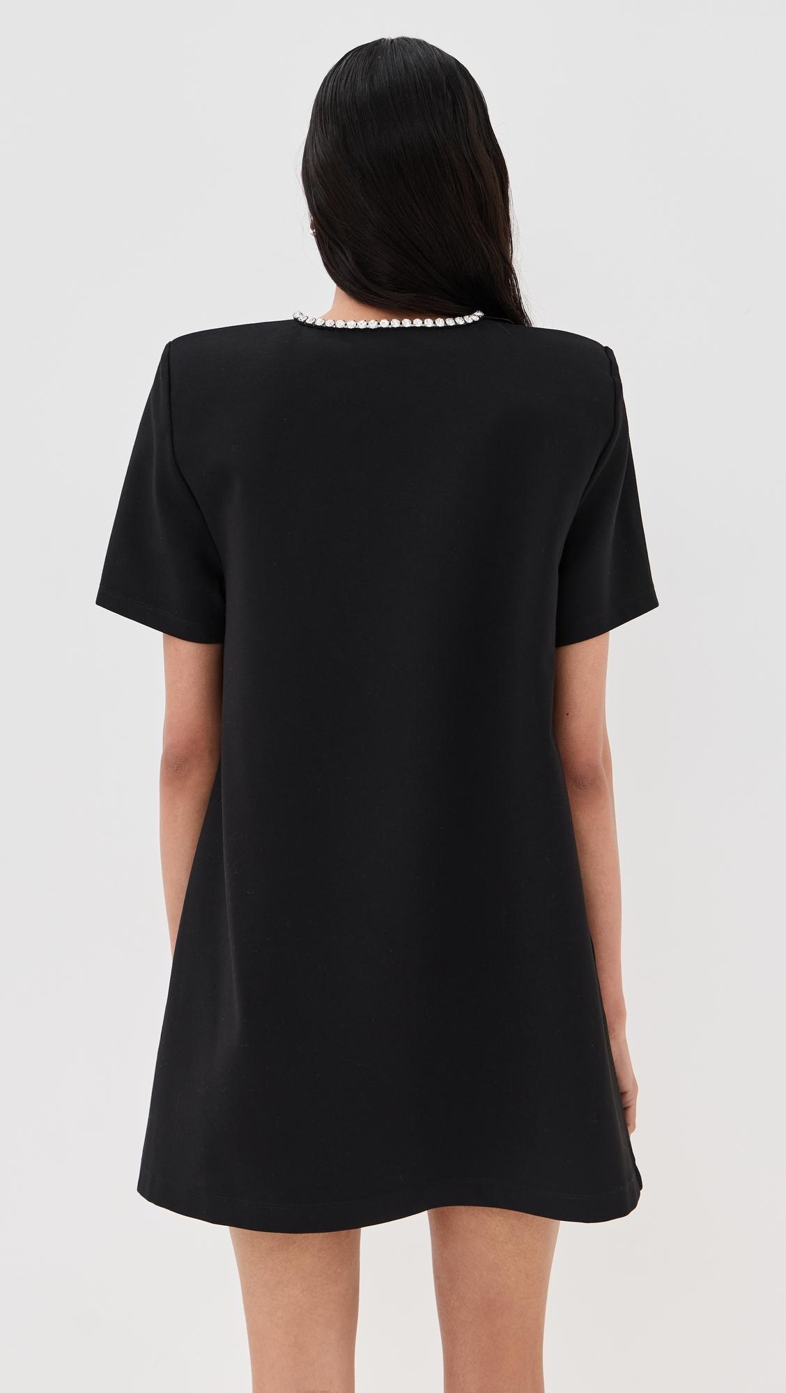 area t shirt dress AREA Crystal Heart Tee Shirt Dress M NWT