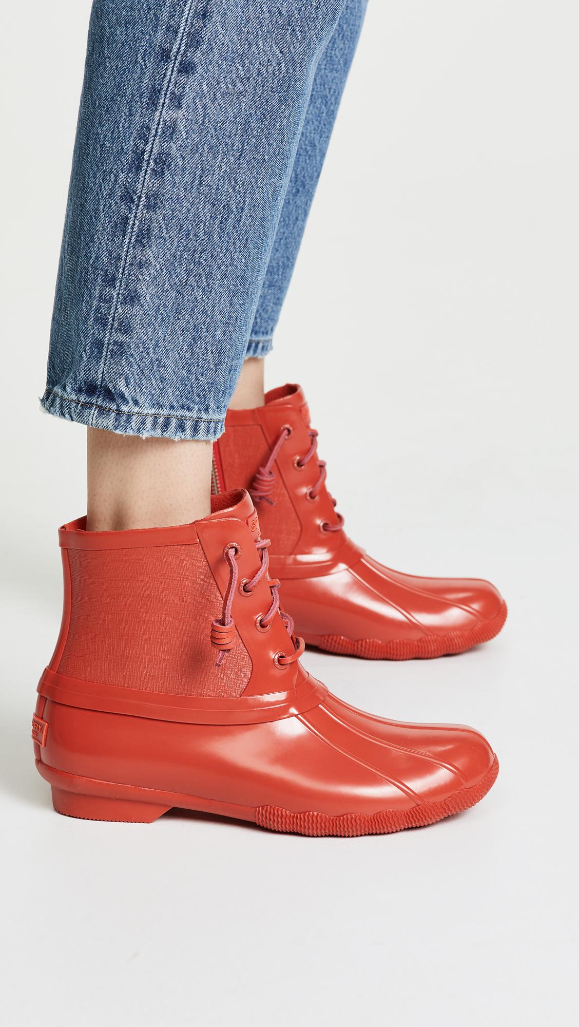 women's saltwater rubber flooded duck boot