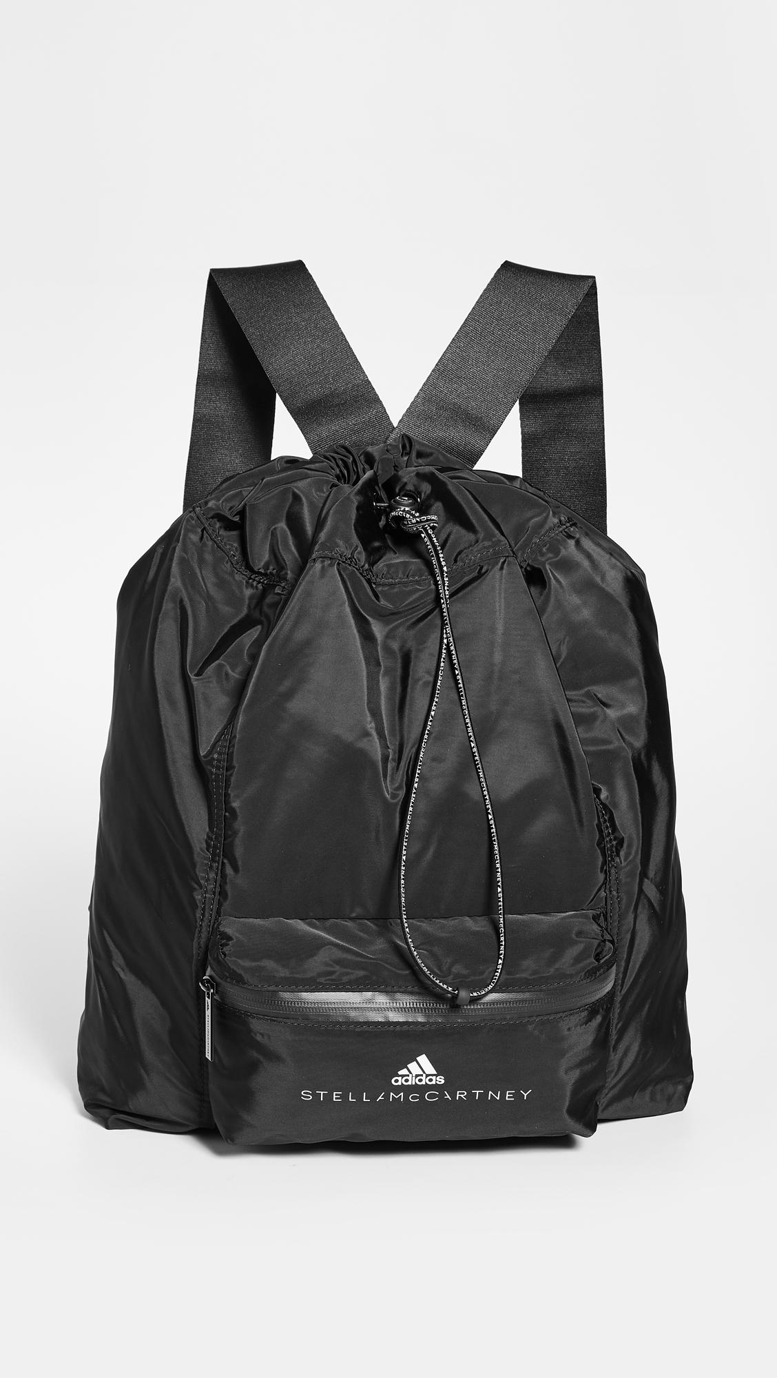 adidas By Stella McCartney Gymsack Backpack in Black | Lyst