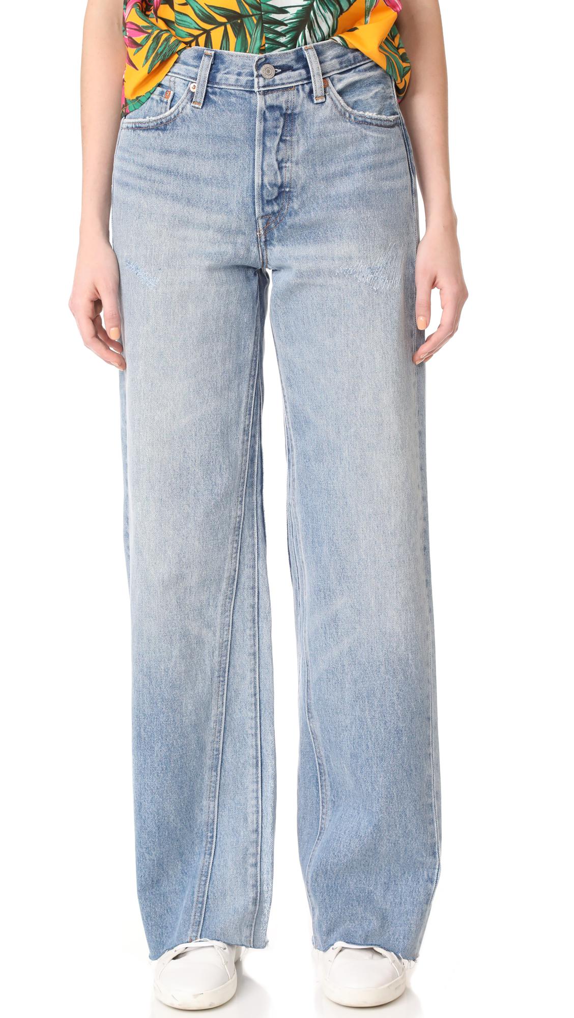Levi's Altered Wide Leg Jeans in Blue | Lyst