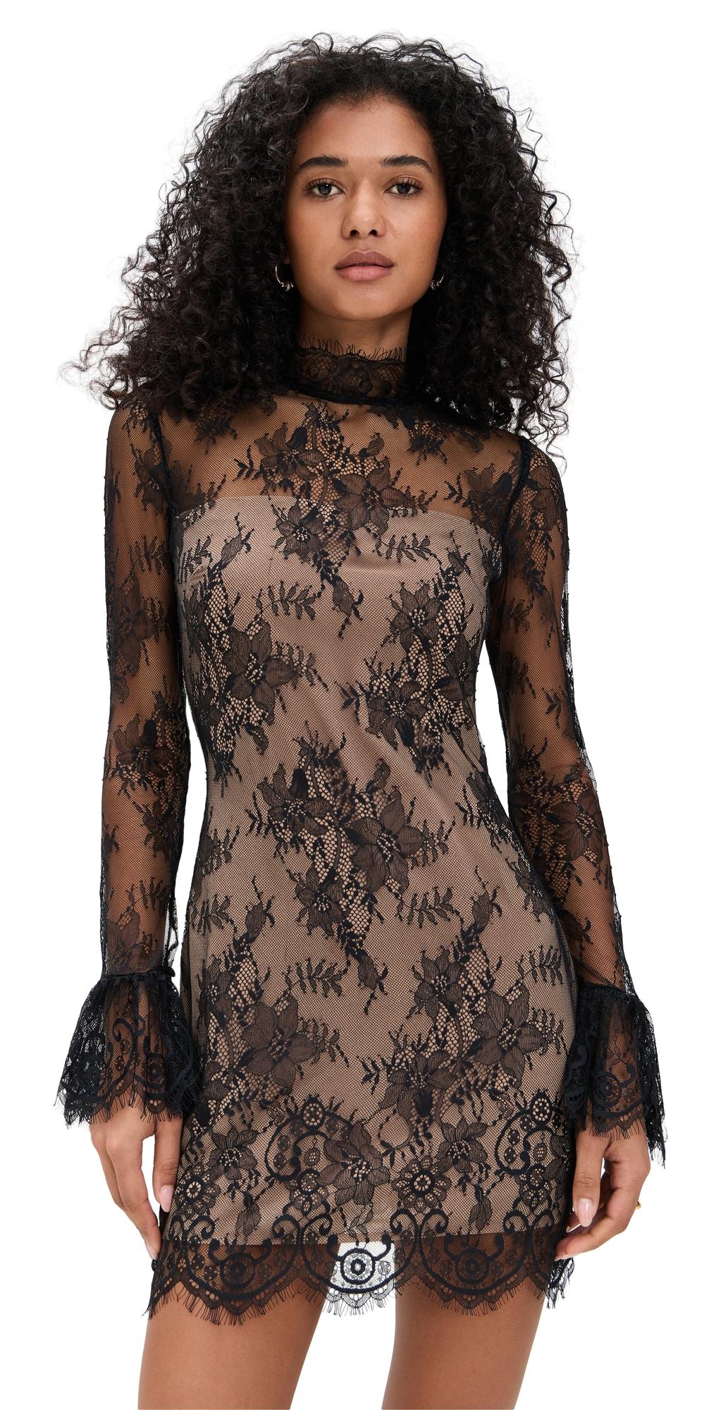 Reformation Teanna Dress in Black | Lyst