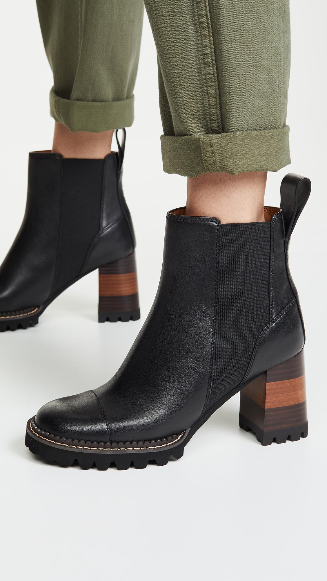 lug sole chelsea boot chase and chloe
