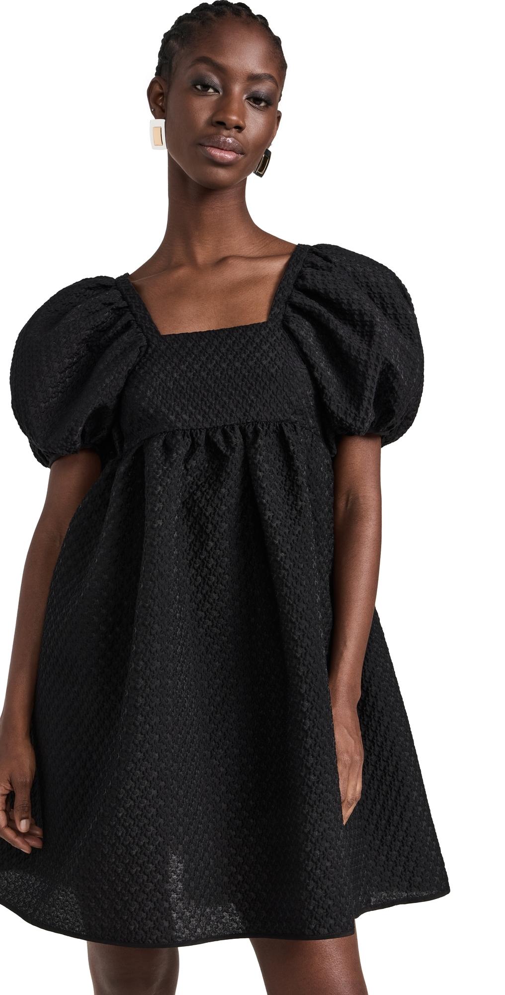 【Kim43】セシリーバンセン TILDE DRESS TILDE | DRESS BLOSSOM MATELASSÉ BLACK