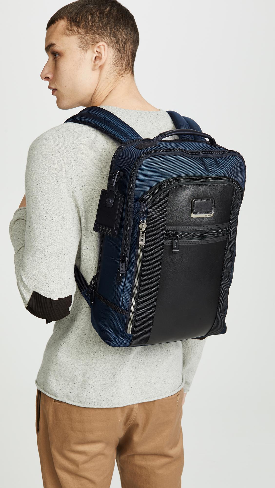 Tumi Alpha Bravo Davis Backpack in Blue | Lyst