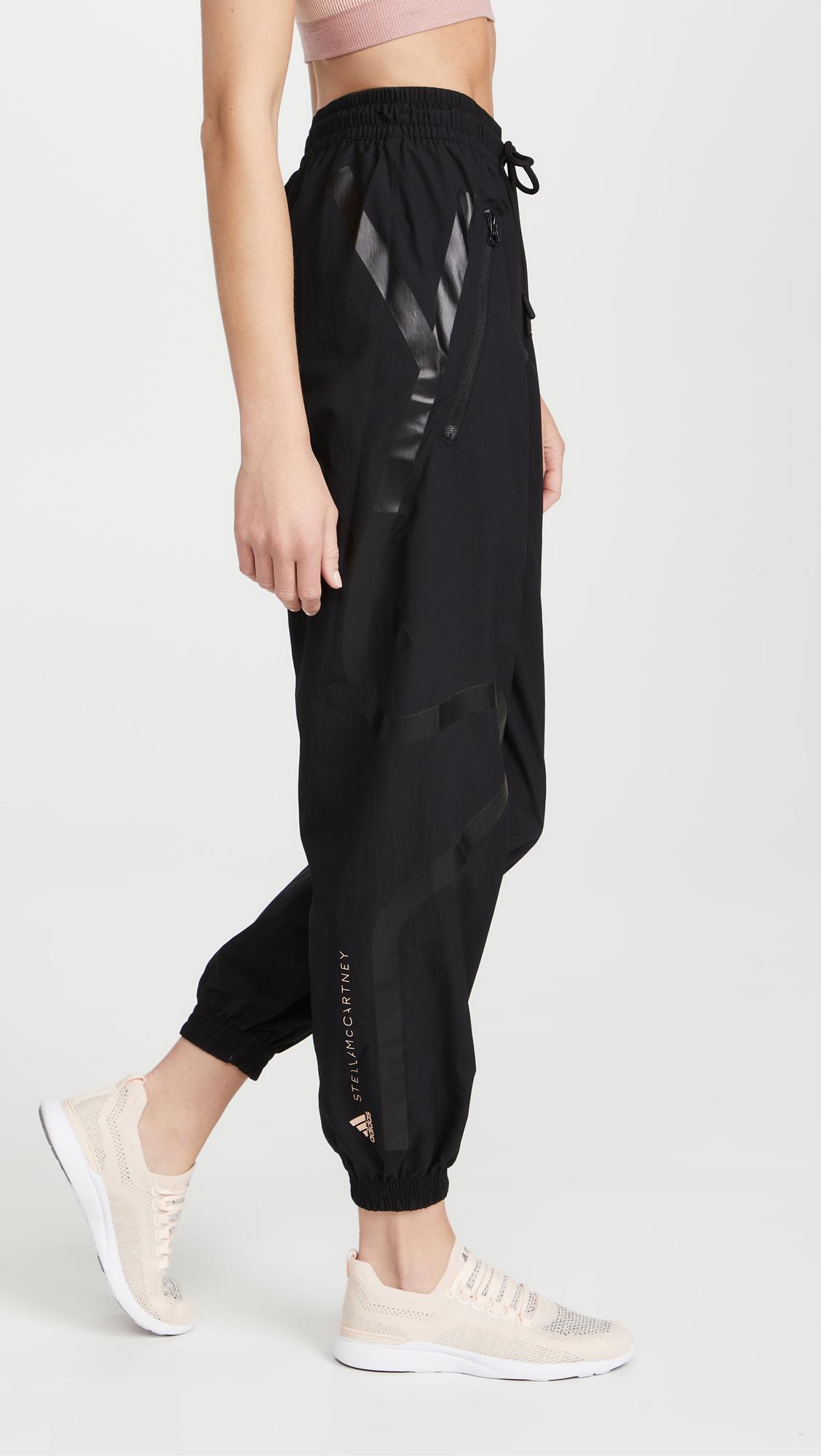 adidas By Stella McCartney Synthetic Asmc Woven Track Pants in Black | Lyst