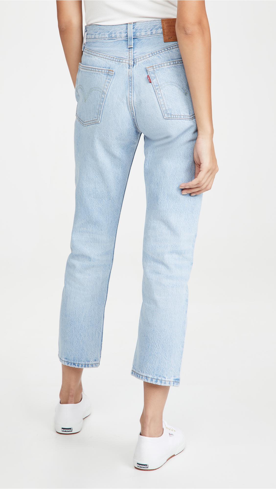 501 crop jeans blue levi's
